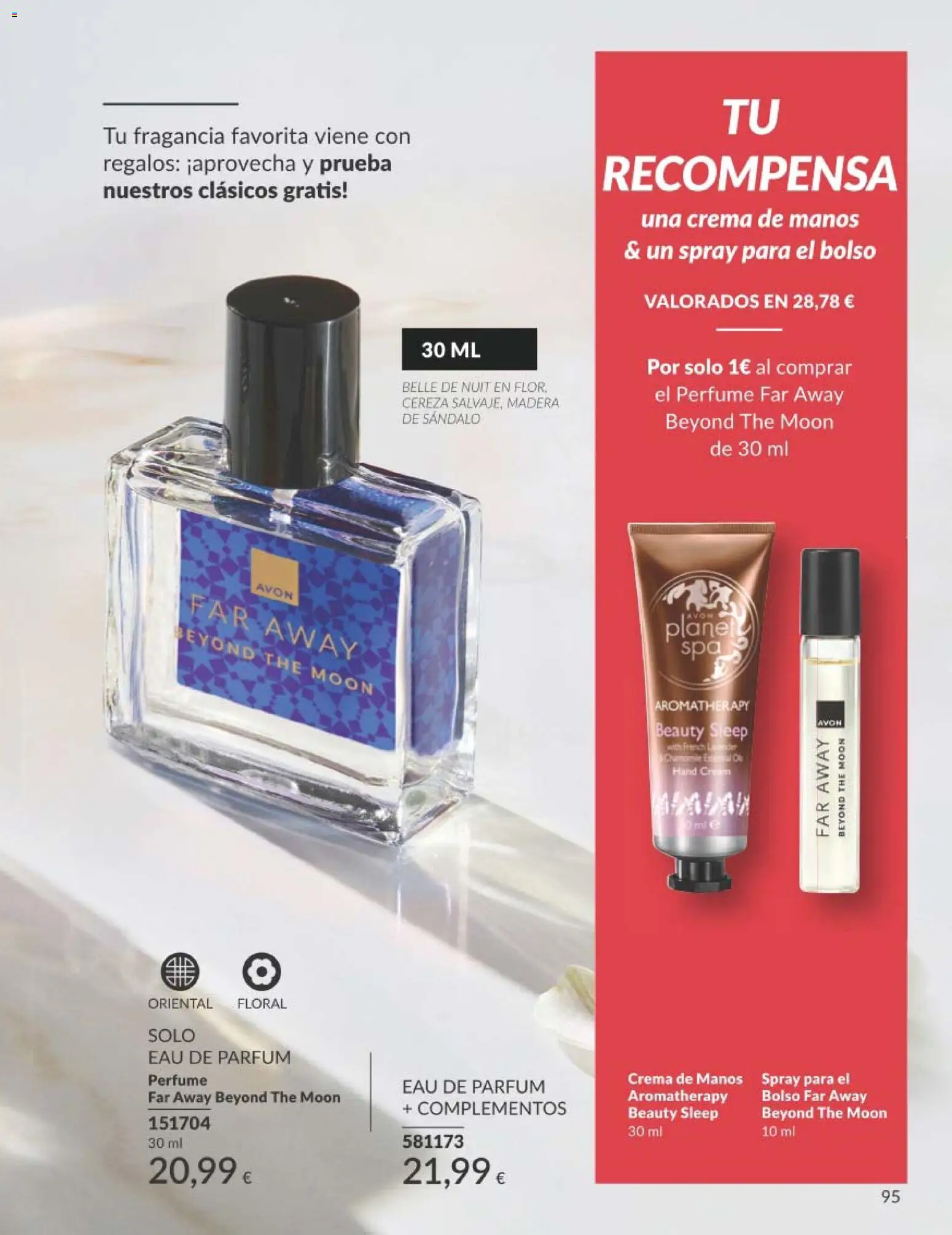 Catálogo AVON campaña 1 │ válido desde el 01.01.2026 | Página: 95 | Productos: Perfume, Fragancia, Crema de manos, Bolso