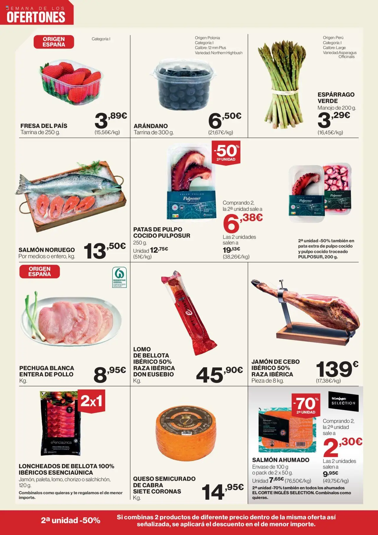 Supercor Canarias │ válido desde el 09.10.2025 | Página: 2 | Productos: Queso, Jamón, Té, Salmón ahumado