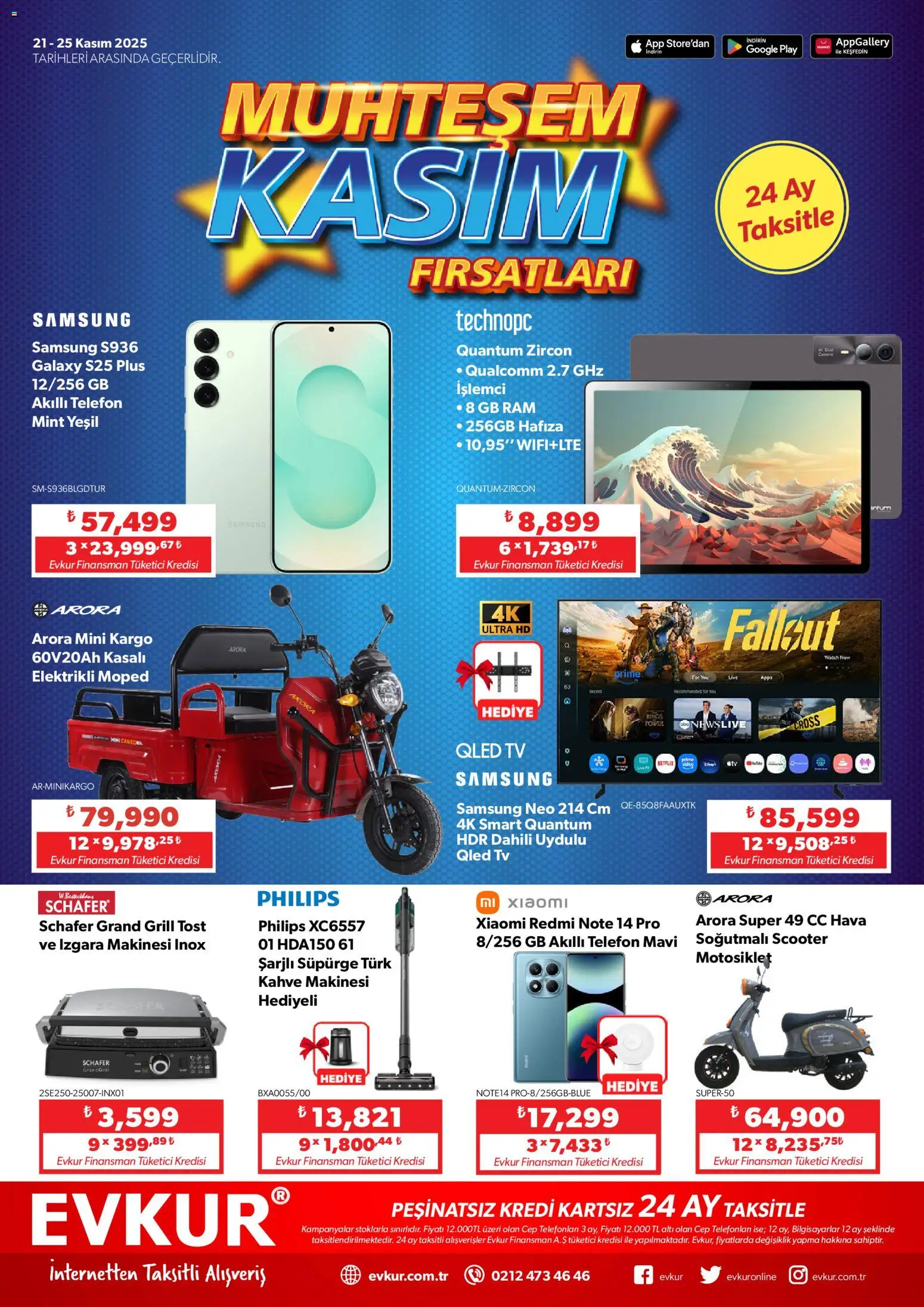 Evkur Black Friday - 21.11.2025 tarihinden itibaren geçerlidir | Sayfa: 1 | Ürünler: Kahve, TV, Telefon, Akıllı telefon