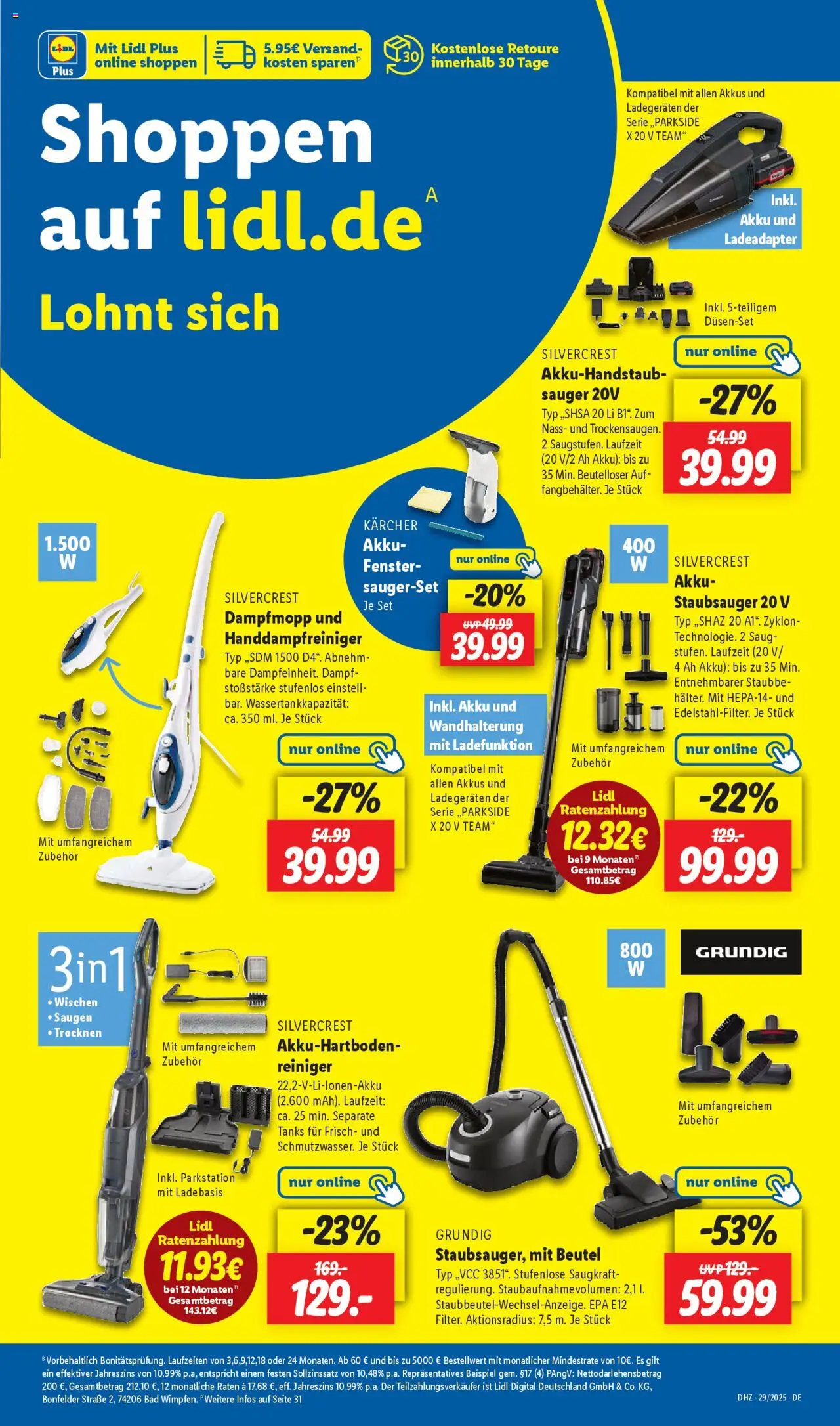 Lidl Prospekt Heppenheim - gültig ab dem 14.07.2025 | Seite: 27 | Produkte: Staubsauger, Bad