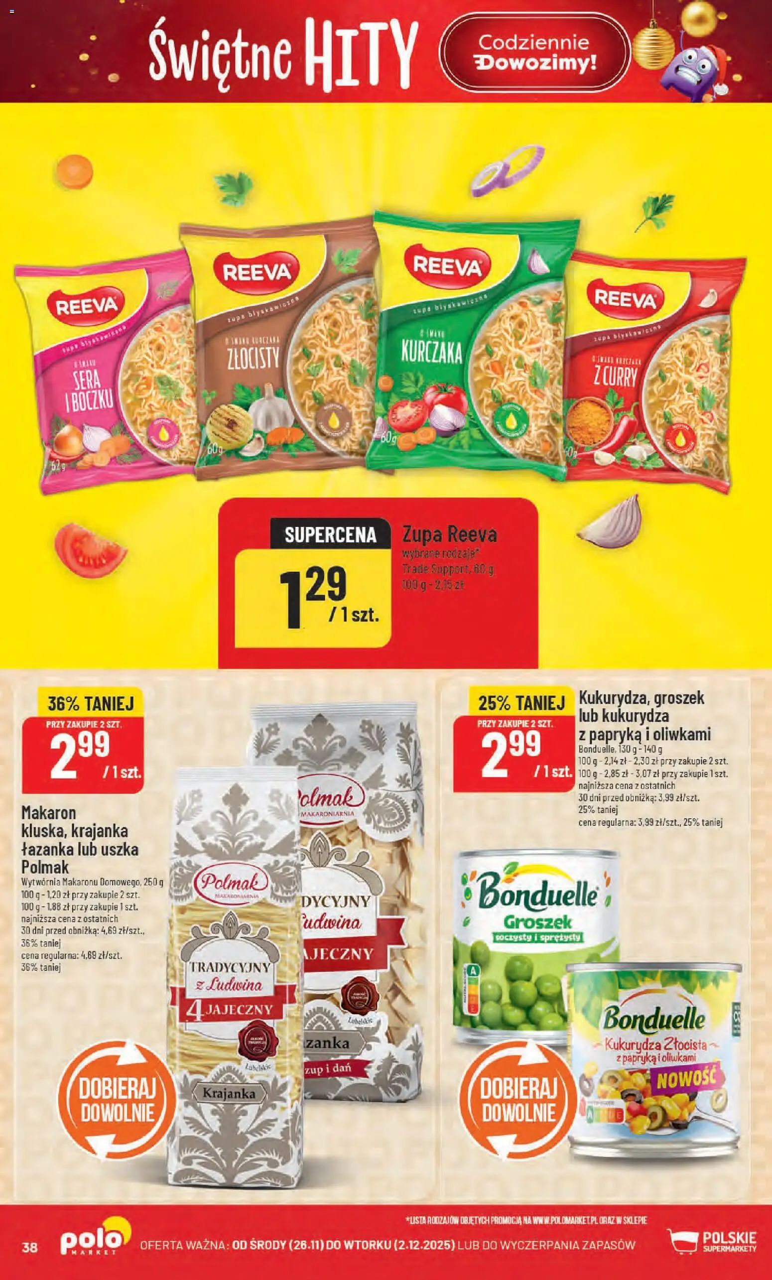 POLOmarket Black Friday od 26.11.2025 | Strona: 38 | Produkty: Groszek, Curry, Kukurydza, Papryka