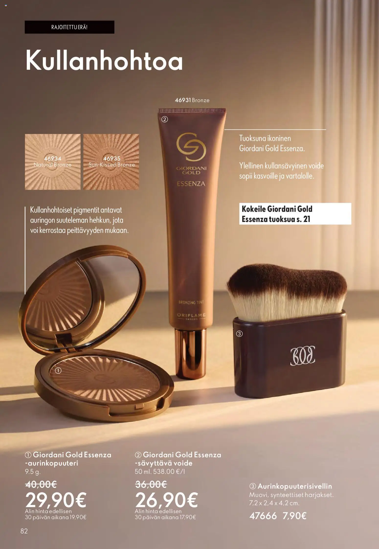 Oriflame - Black Friday – voimassa 19.11.2025 alkaen | Sivu: 82 | Tuotteet: Aurinkopuuteri, Bronzer, Voi
