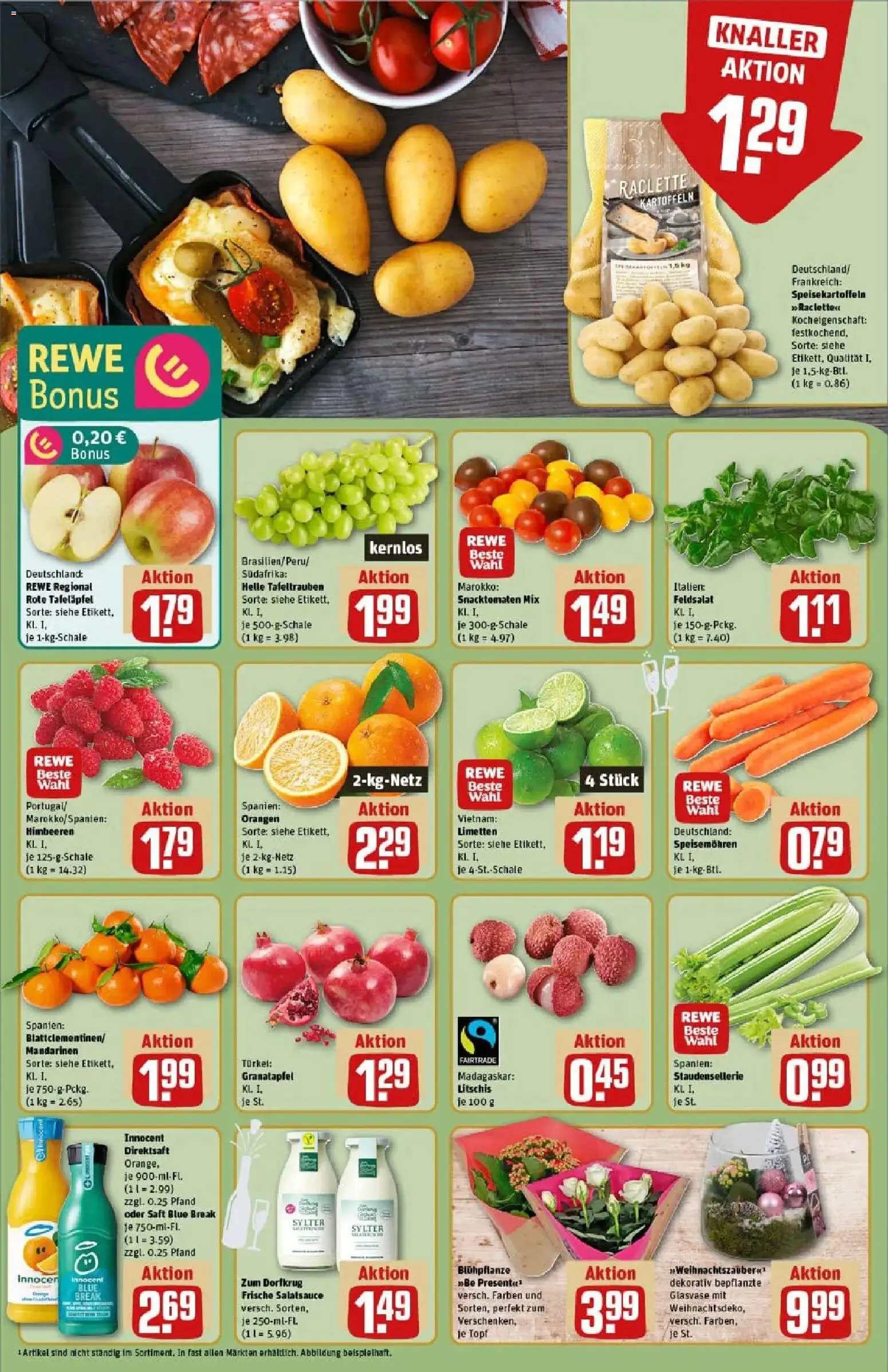 Rewe prospekt Bad Zwischenahn	 – gültig ab 22.12.2025 | Seite: 8 | Produkte: Granatapfel, Mandarinen, Orangen, Kartoffeln