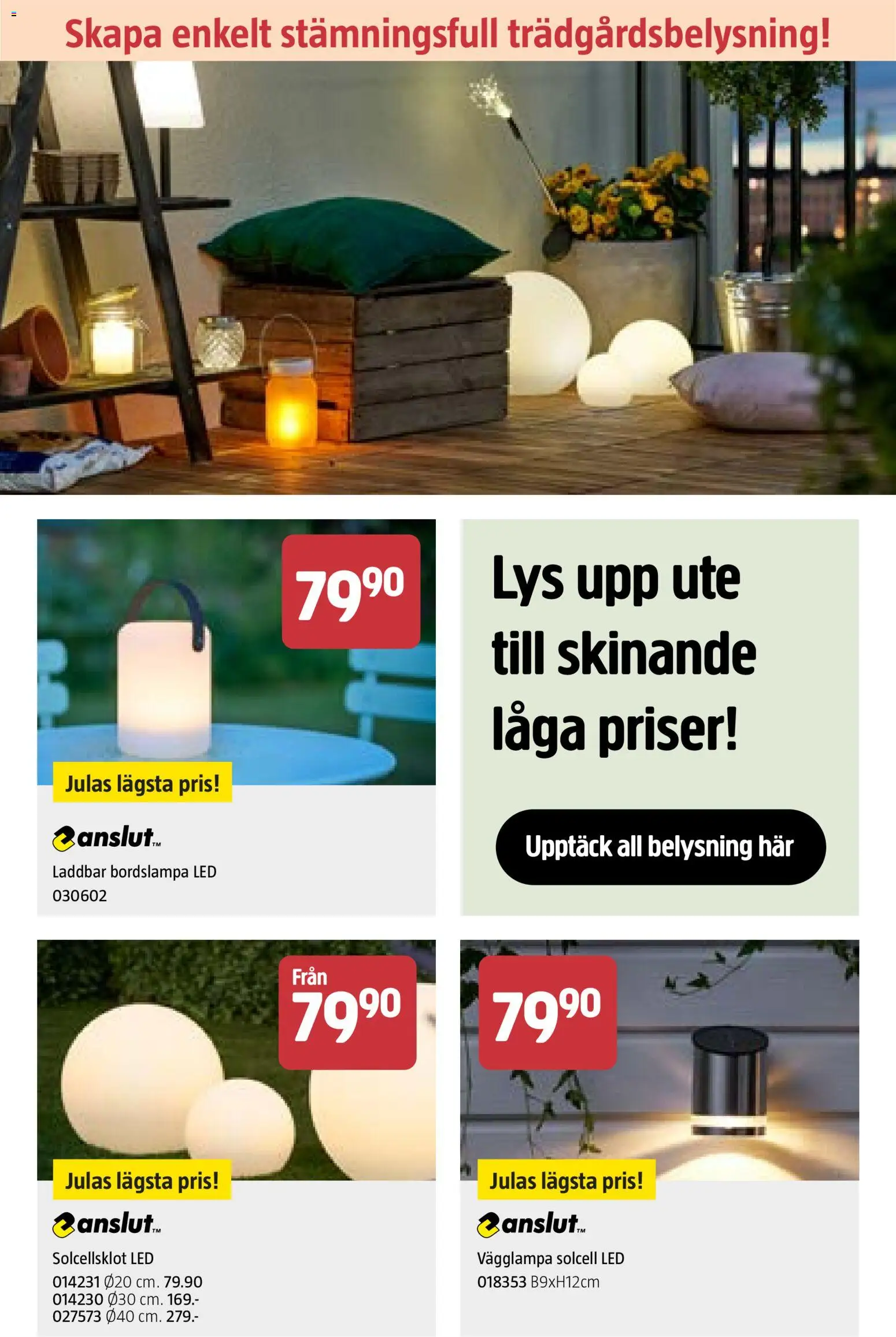 Jula reklamblad aktuell från 26.02.2026 | Sida: 26 | Produkter: Bordslampa, Vägglampa