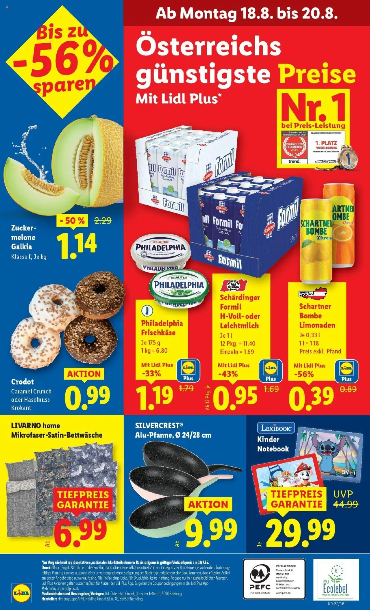 Lidl Flugblatt - Wien gültig ab 14.08.2025 | Seite: 40 | Produkte: Zucker, Zitrone, Melone