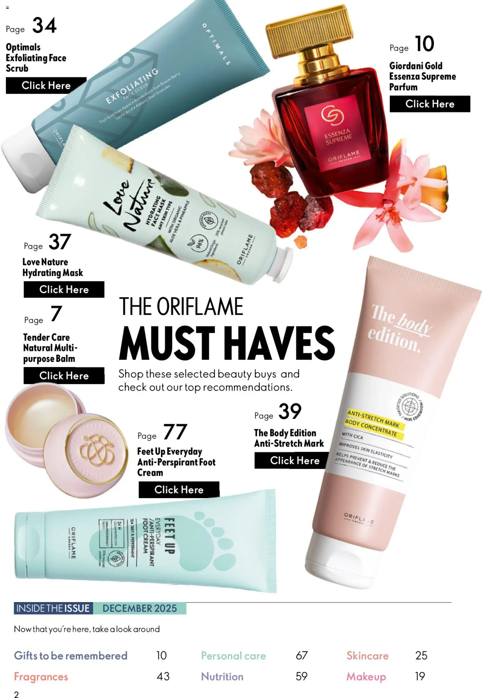 Oriflame - Catalogue 12/2025 valid from 01.12.2025 | Page: 2 | Products: Cream, Mask, Pineapple, Antiperspirant
