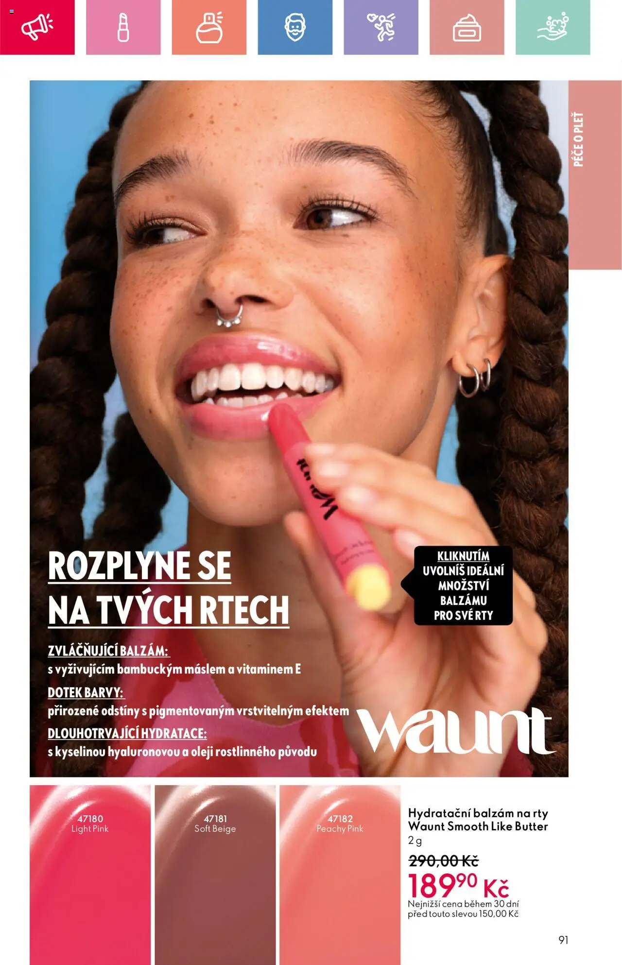 Oriflame katalog č.08/2025 od 25.05.2025 | Strana: 91 | Produkty: Balzám na rty, Barvy