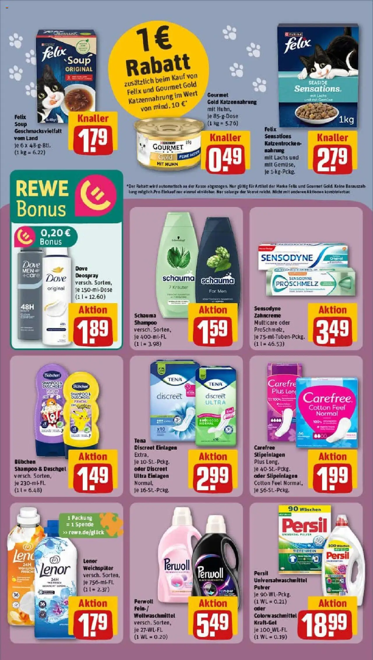 Rewe prospekt Holzwickede	 - gültig ab dem 17.08.2025 | Seite: 26 | Produkte: Lenor, Shampoo, Deospray, Persil