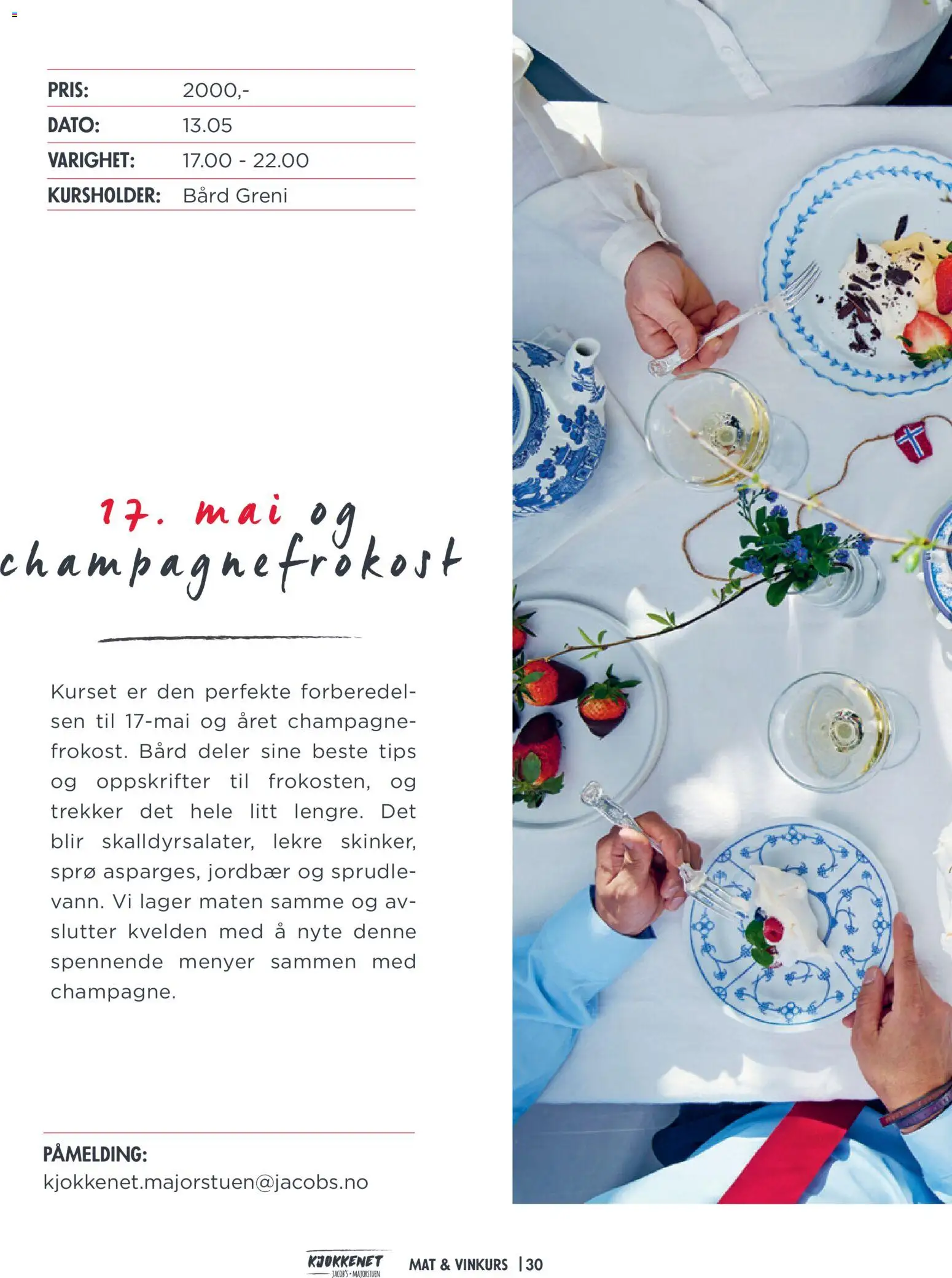 {H1} | Side: 30 | Produkter: Jordbær, Cykelkorg