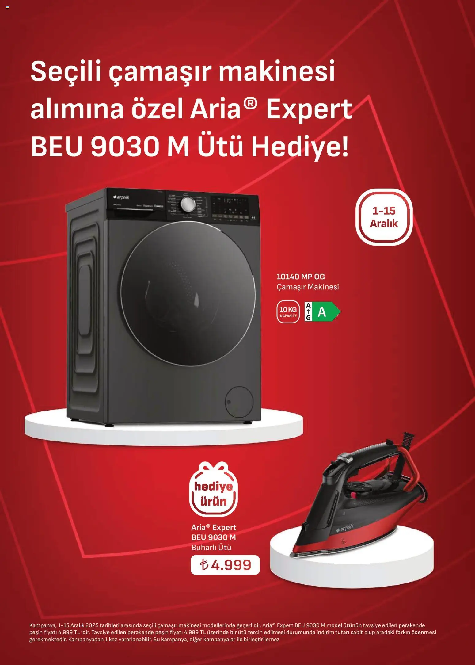 Arçelik Katalog - 01.12.2025 tarihinden itibaren geçerlidir | Sayfa: 23