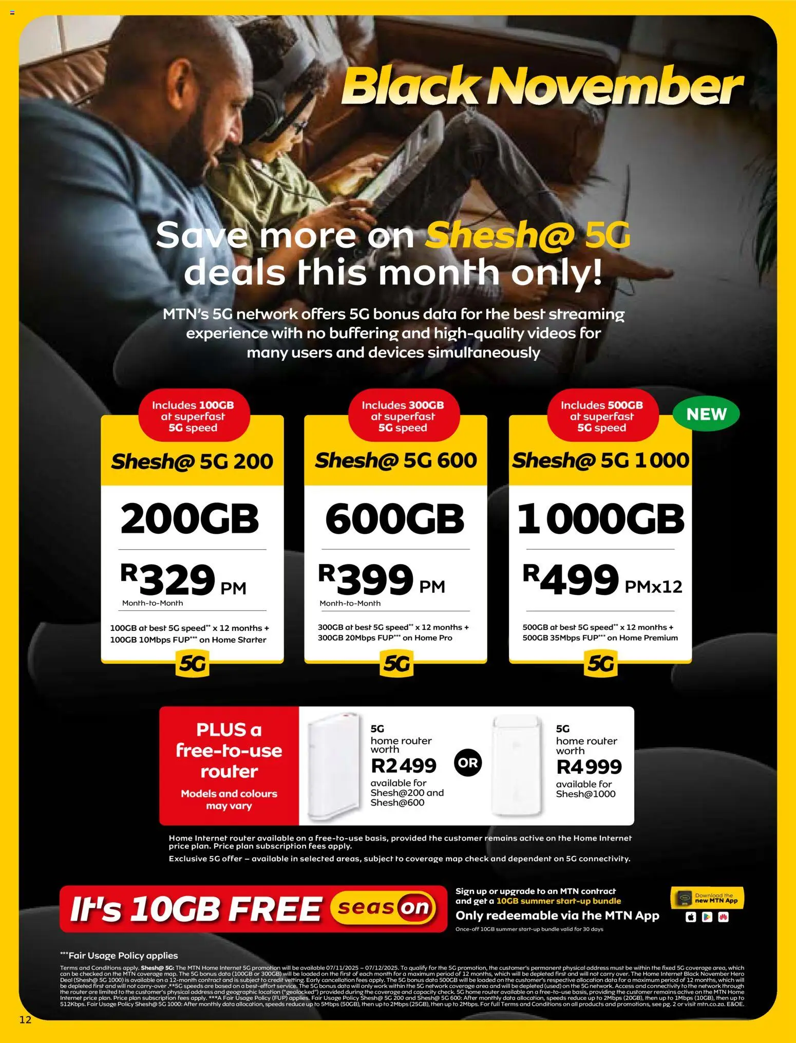 New MTN catalogue – valid from 07.11.2025 | Page: 12 | Products: Data, Router