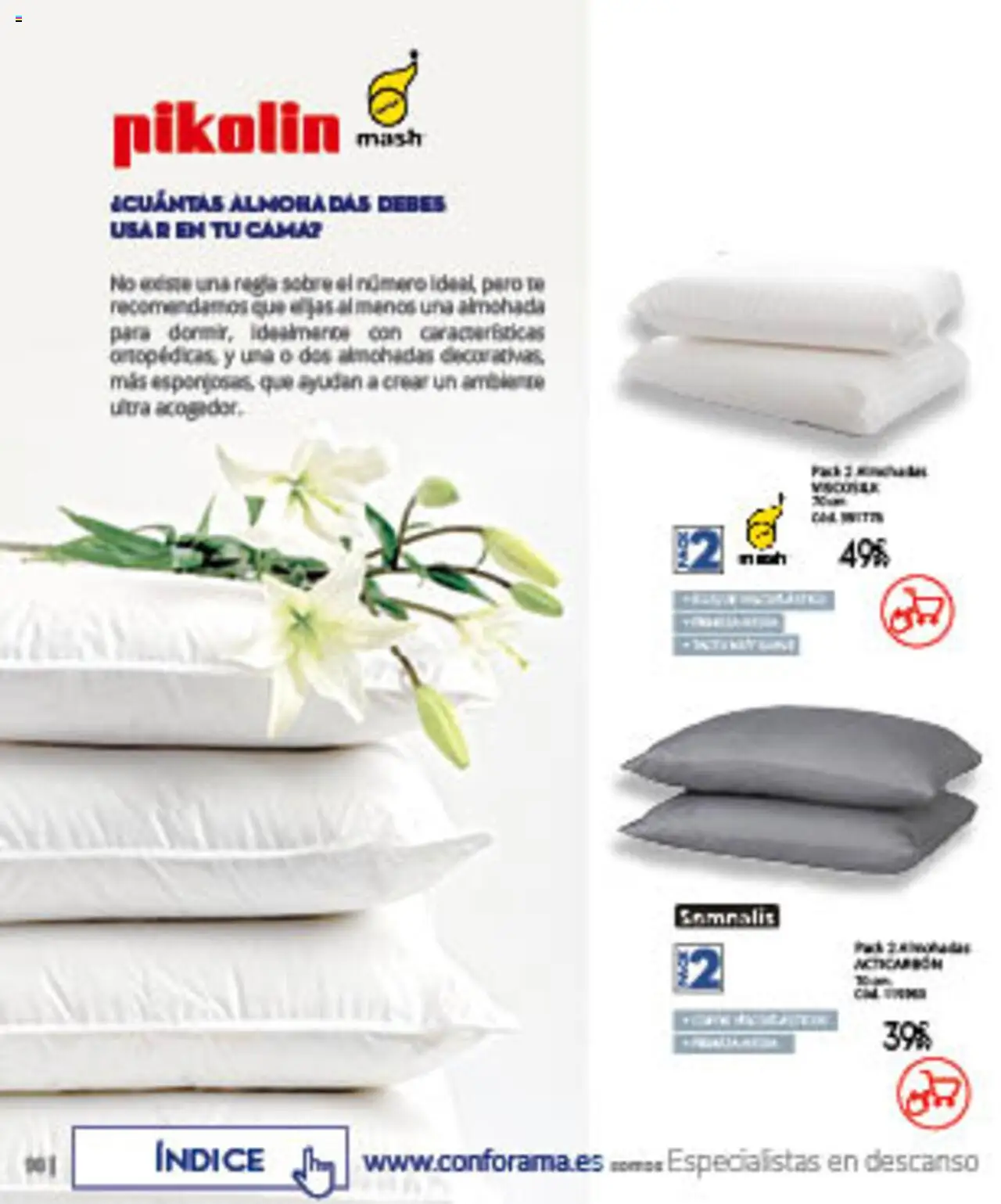 Conforama folleto │ válido desde el 07.08.2025 | Página: 98 | Productos: Té, Cama, Almohada