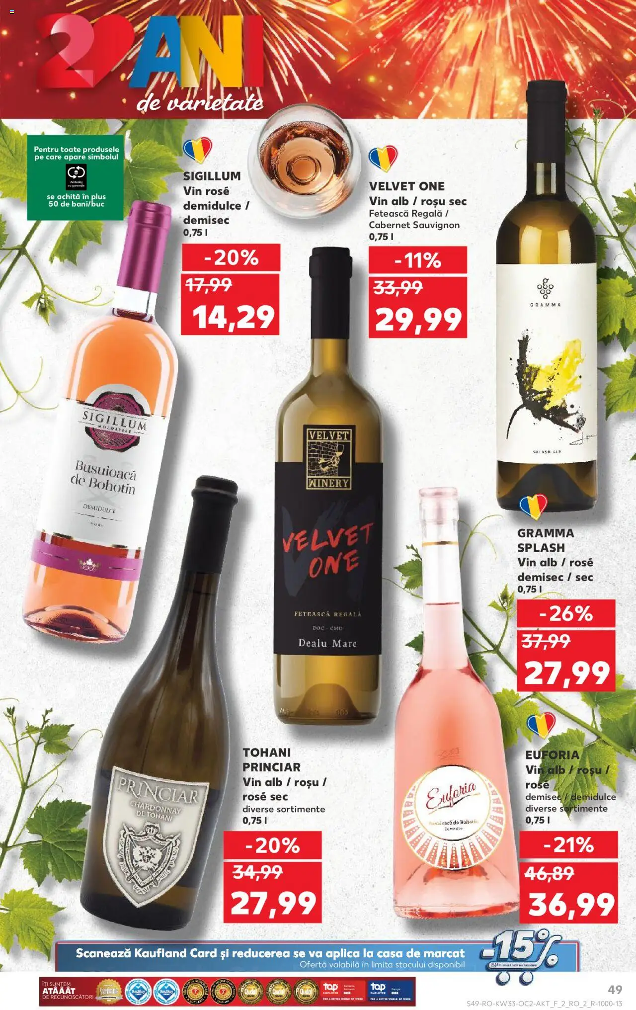 Kaufland RO akciós ujság - amely érvényes a következő dátumtól: 13.08.2025 | Oldal: 49