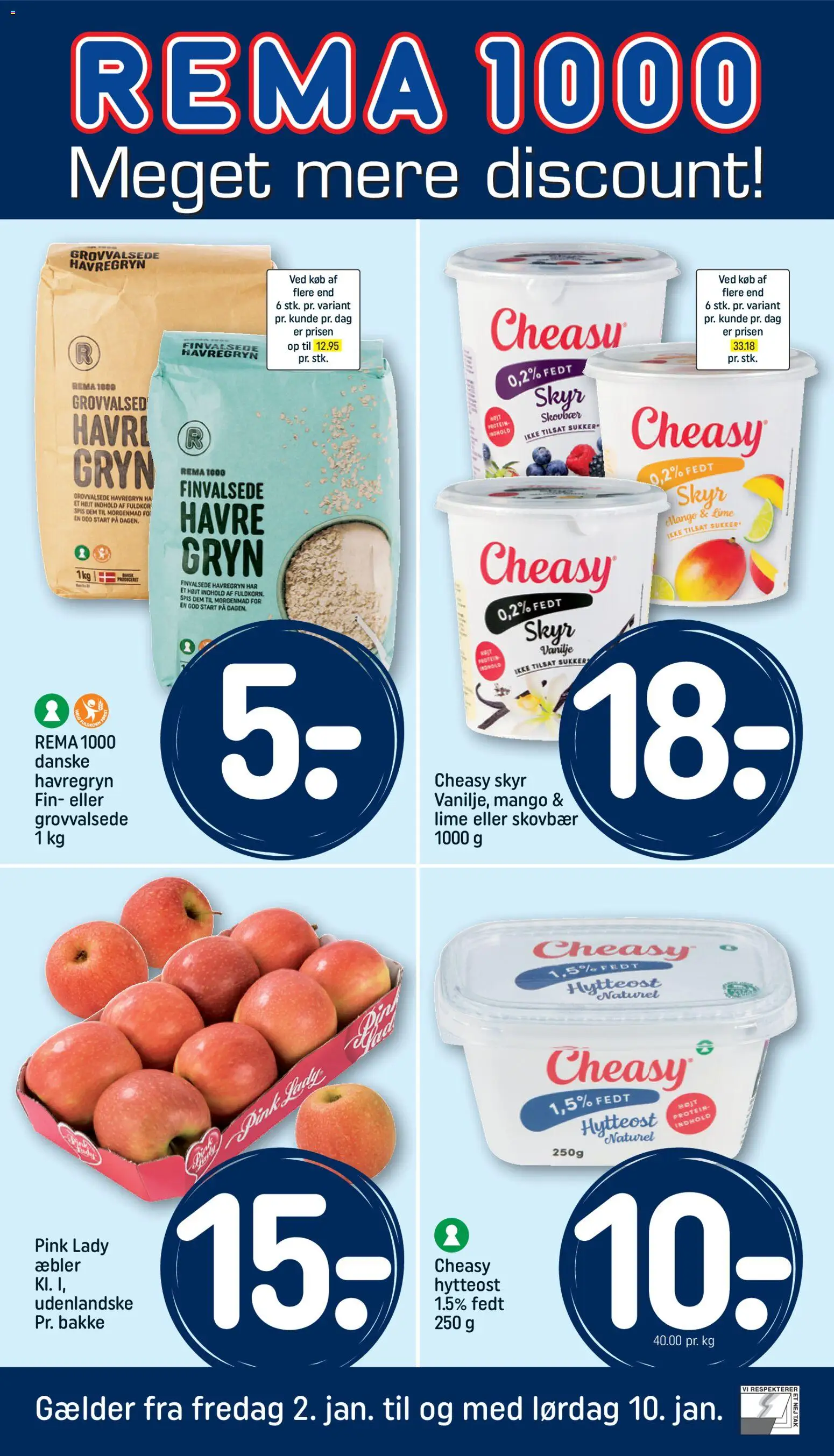 Rema 1000 tilbudsavis – gyldig fra 02.01.2026 | Side: 1