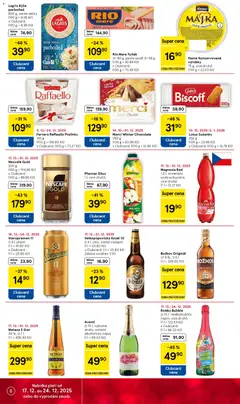 Náhled letáku Velkopopovický Kozel 10, 0,5 l, sklo, světlé výčepní, Záloha na láhev 3 Kč. od 17.12.2025 | Strana: 8 | Produkty: Tuňák, Nescafé Gold, Voda, Staropramen 11