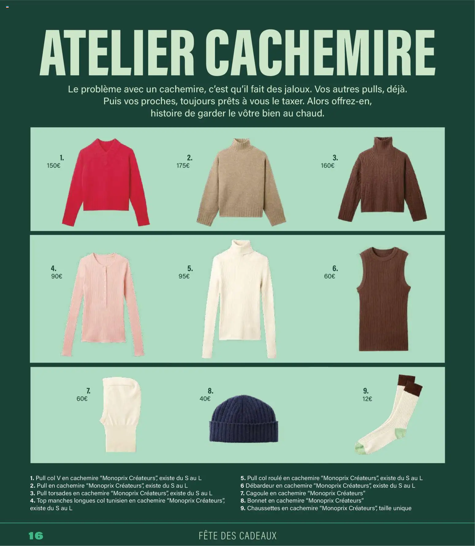 {H1} | Page: 16 | Produits: Bonnet, Débardeur, Pull