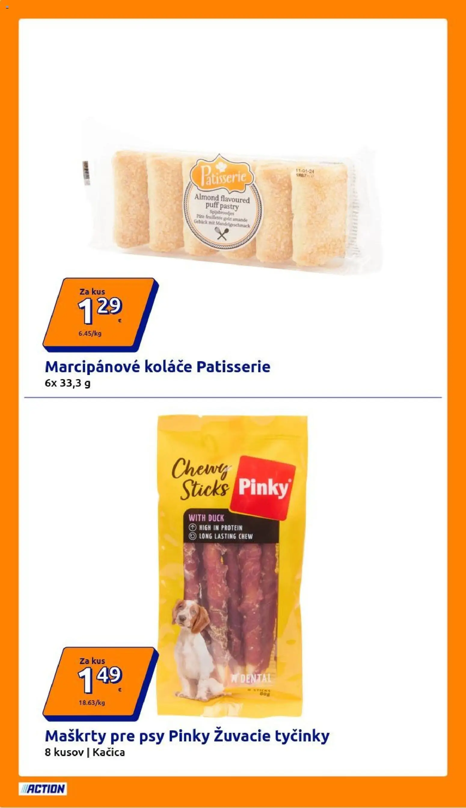 Nové Action akcie – leták je platný od 15.04.2026 | Strana: 12 | Produkty: Protein, Kačica