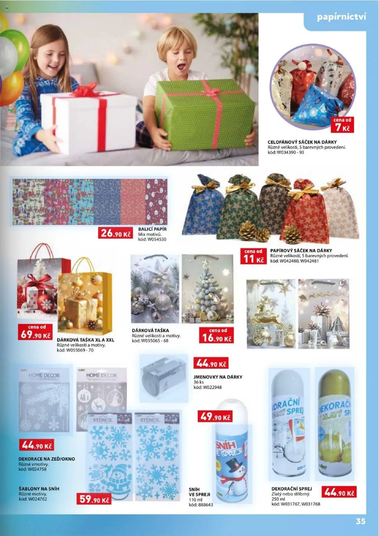 Wiky katalog - Vánoce 2025 od 14.10.2025 | Strana: 35 | Produkty: Dárková taška, Taška, Dekorace, Sáček