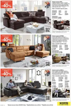 Nové Sconto nábytok akcie – leták je platný od 27.08.2025 | Strana: 11 | Produkty: Nábytok, Sedacia súprava, Taburet