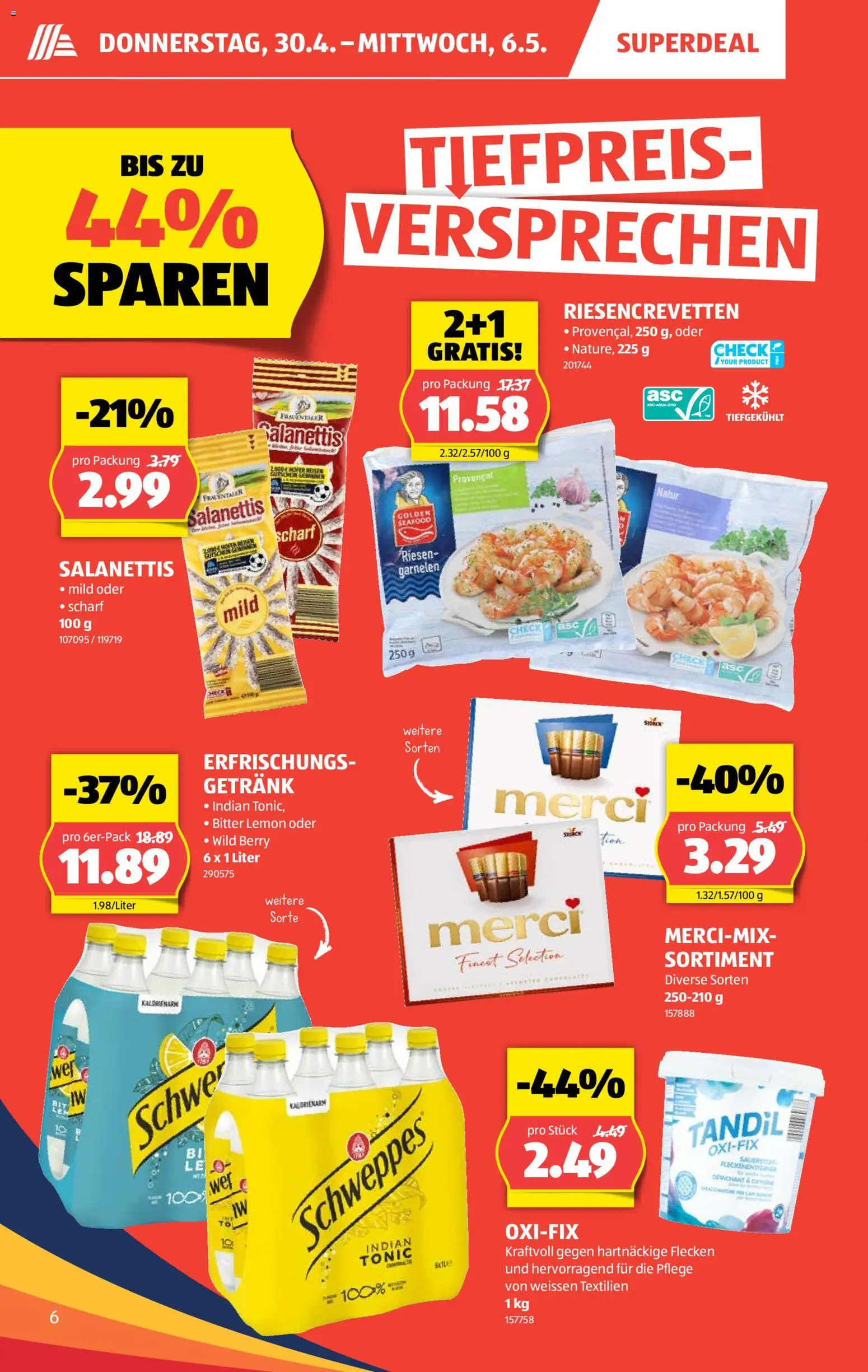 Aldi aktionen – gültig ab 30.04.2026 | Seite: 6 | Produkte: Garnelen