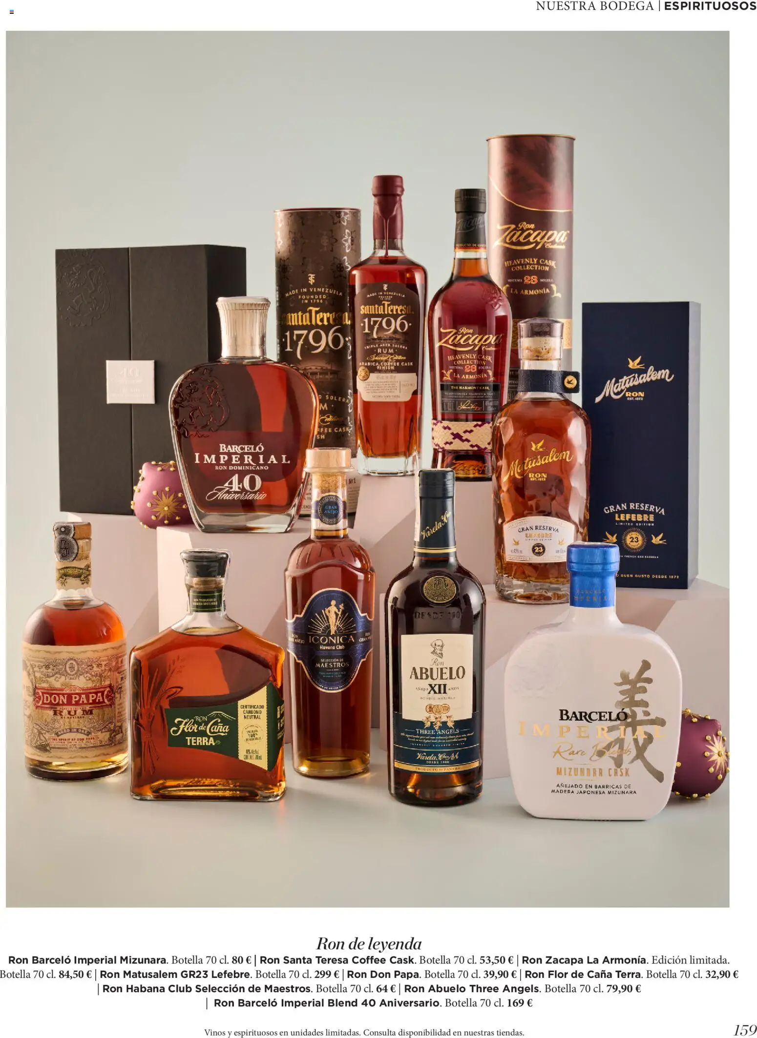 El Corte Inglés ofertas │ válido desde el 19.11.2025 | Página: 159 | Productos: Κρεμμύδι, Ron