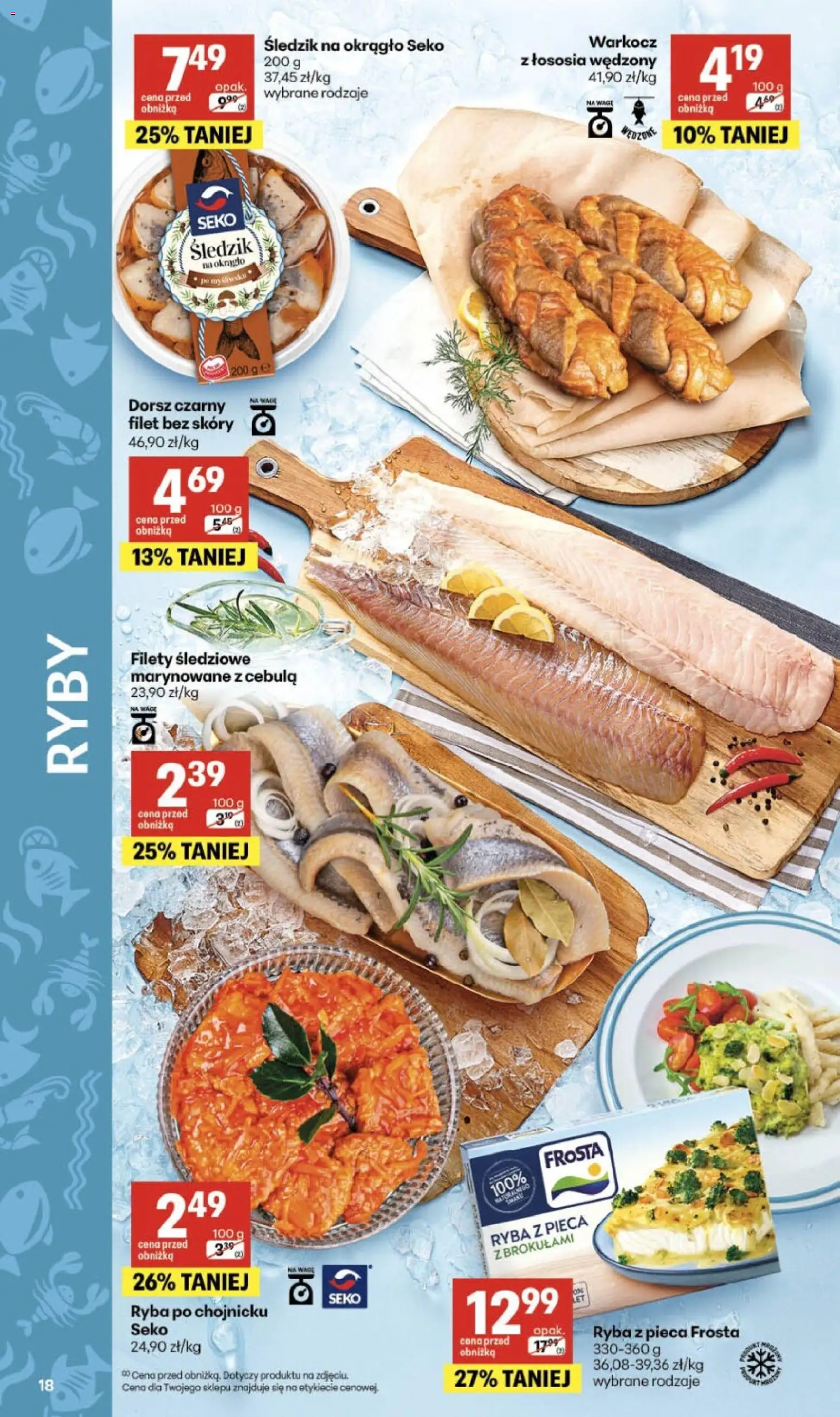 Delikatesy Centrum gazetka od 12.03.2026 | Strona: 18 | Produkty: Dorsz, Dorsz czarny, Ryby, Ryba
