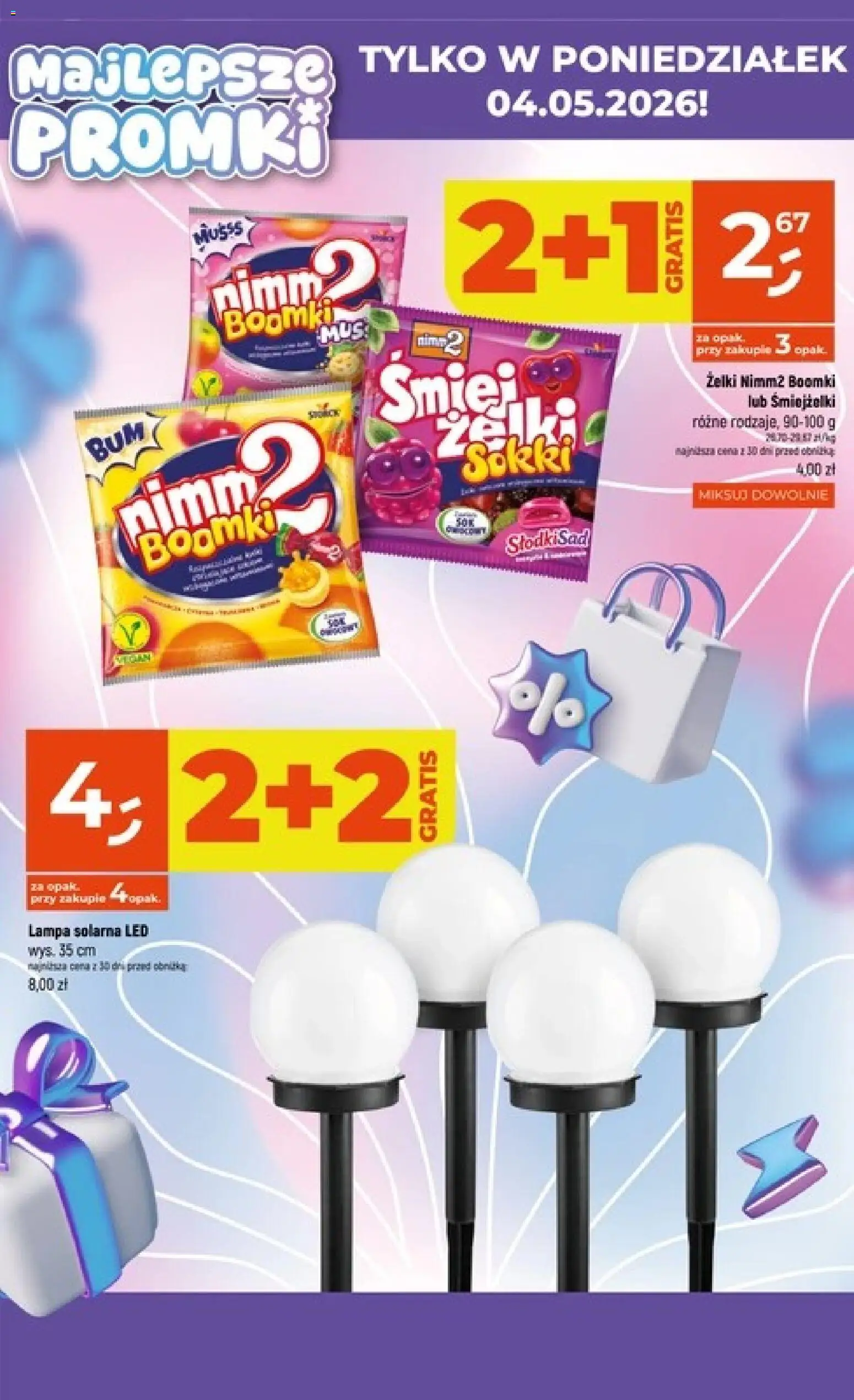 Dealz gazetka od 30.04.2026 | Strona: 4 | Produkty: Lampa solarna, Lampa, Żelki