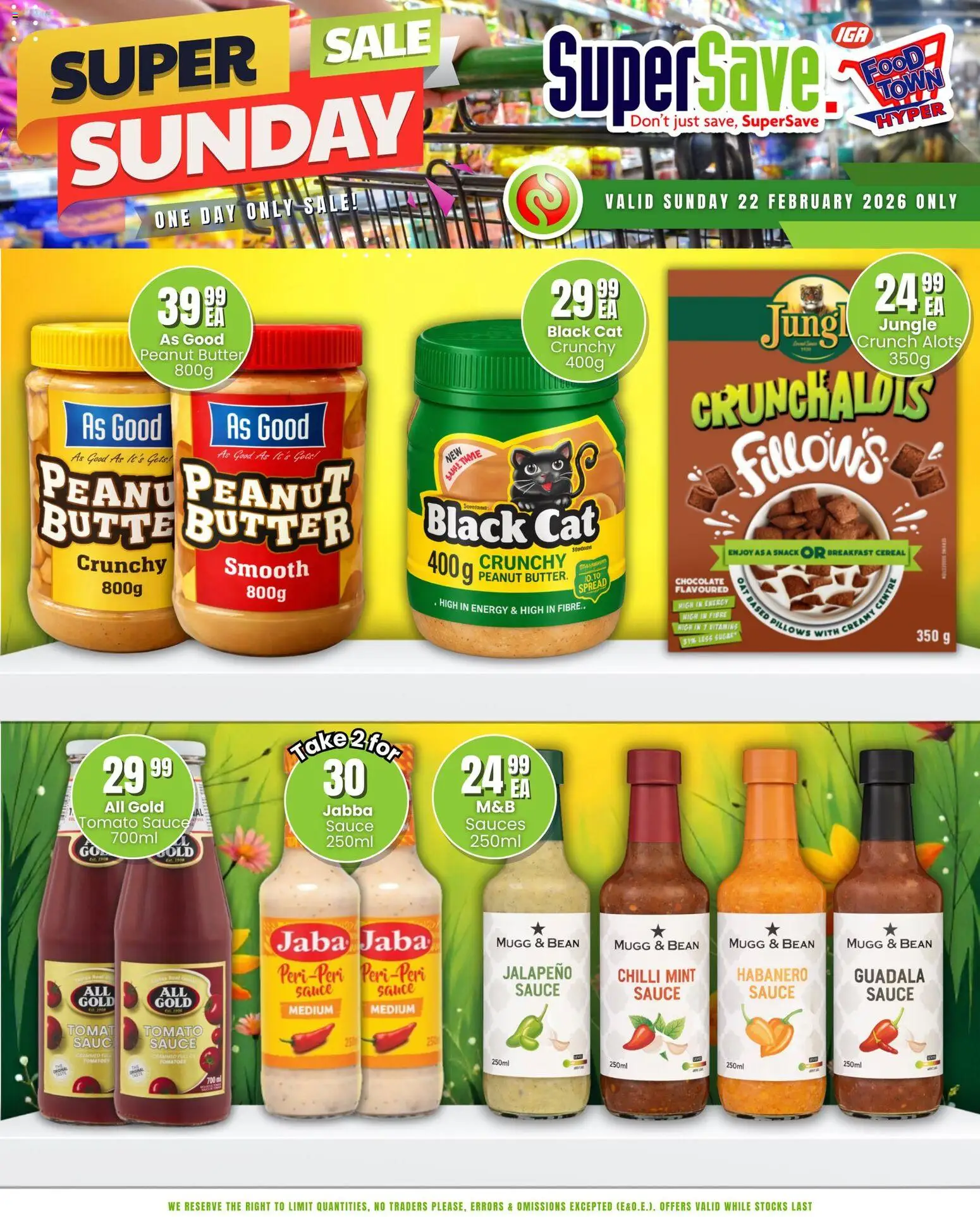 New Super Save catalogue – valid from 22.02.2026 | Page: 4 | Products: Vitamins, Butter, Peanut butter, Chilli