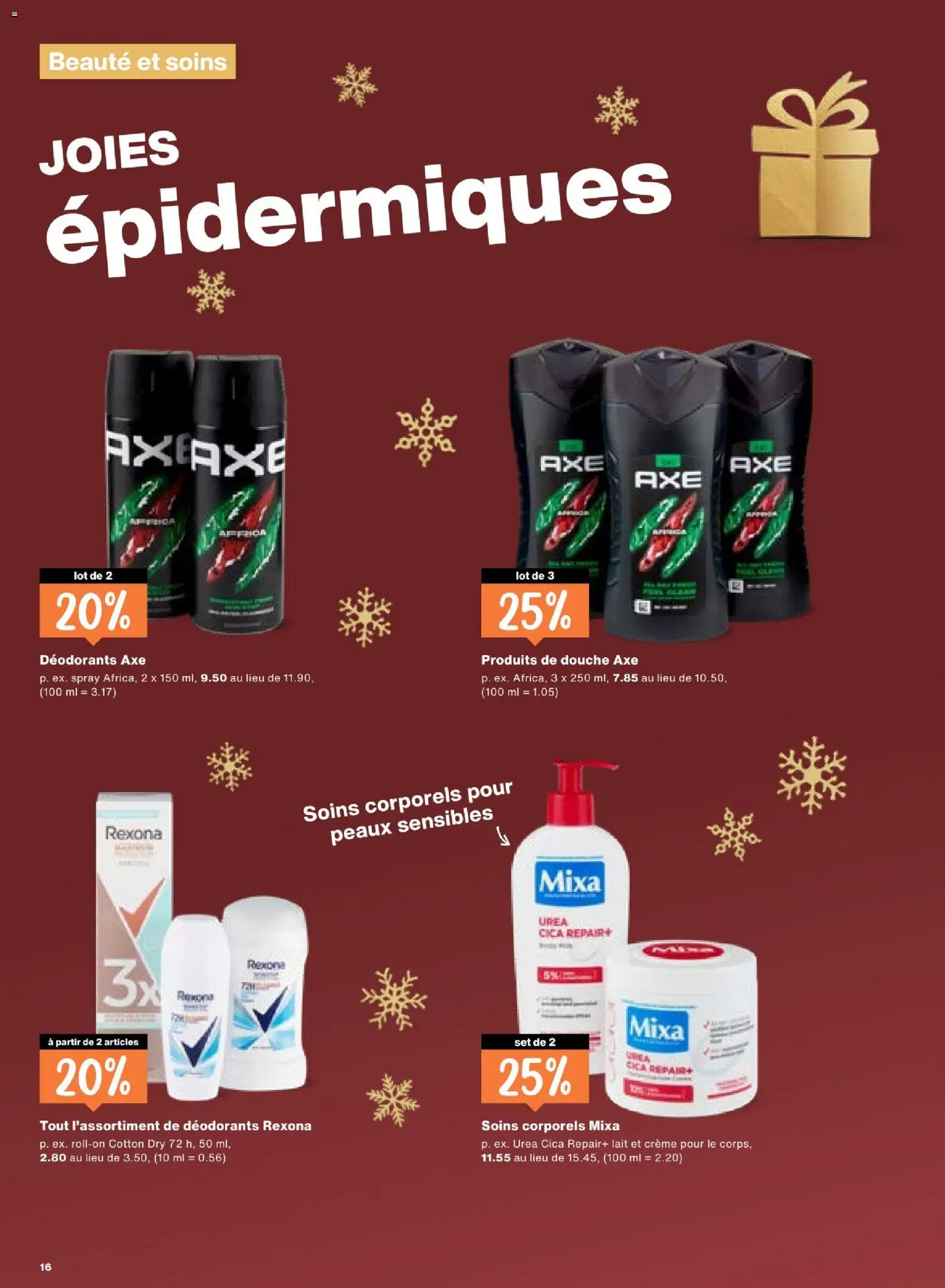 Migros Aktionen FR – gültig ab 16.12.2025 | Seite: 16 | Produkte: Deodorant, Shower Gel, Creme