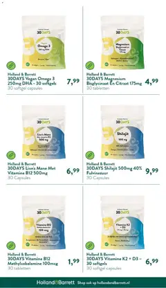 Holland & Barrett folder - Voorbeeld van een folder van Holland & Barrett, geldig van 23.03.2026 | Pagina: 5 | Producten: Káposztalevél, Olijfolie