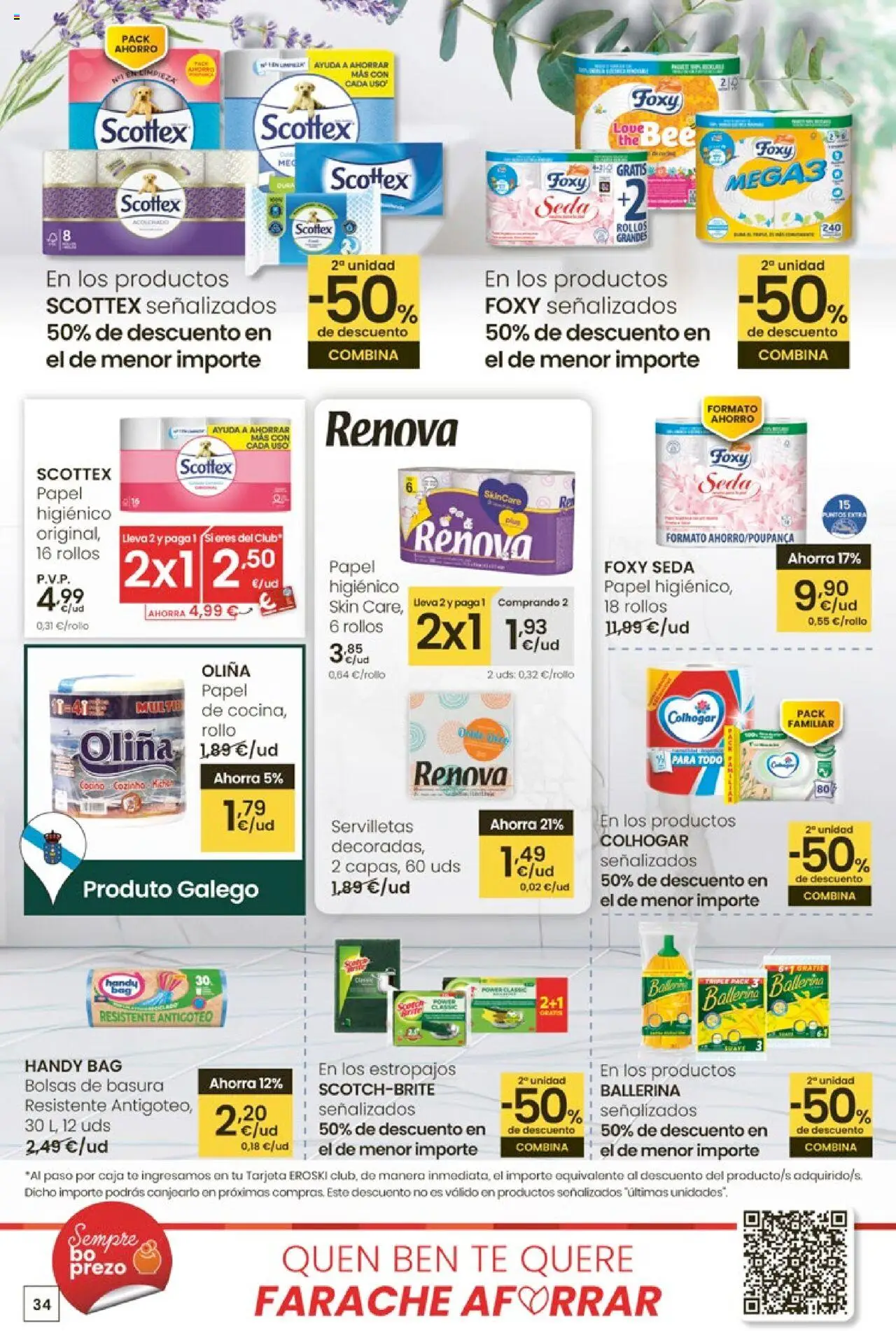 Eroski - Ofertón │ válido desde el 16.10.2025 | Página: 34 | Productos: Té, Caja, Batería