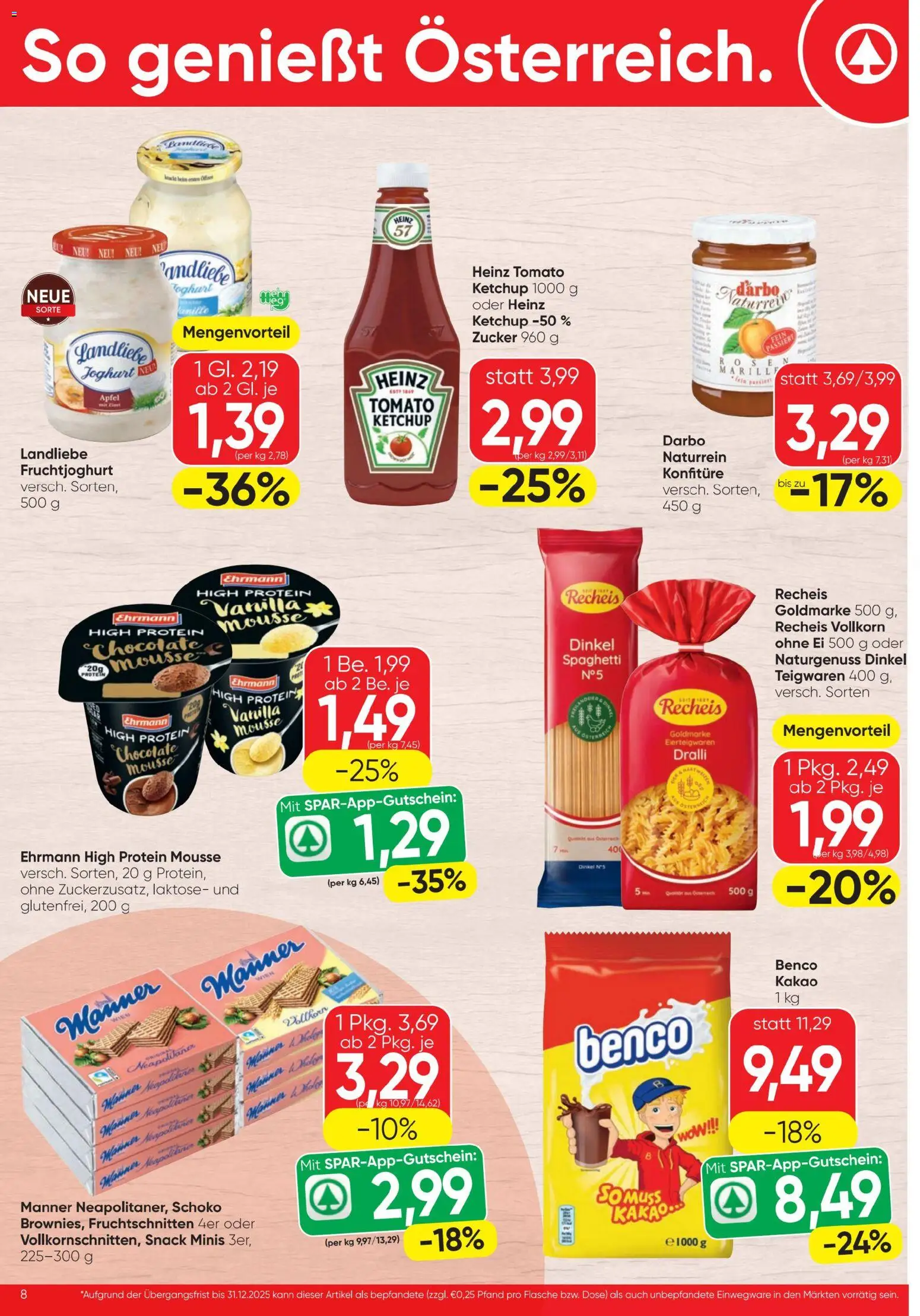 Spar Flugblatt gültig ab 11.12.2025 | Seite: 8