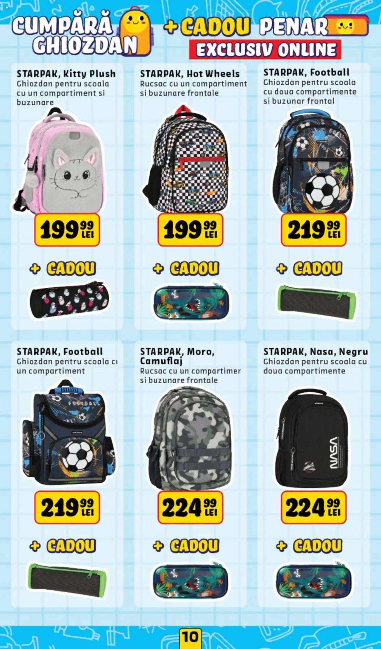 Noriel catalog - Back to School – valabil de la 11.08.2025 | Pagină: 10 | Produse: Ghiozdan, Rucsac
