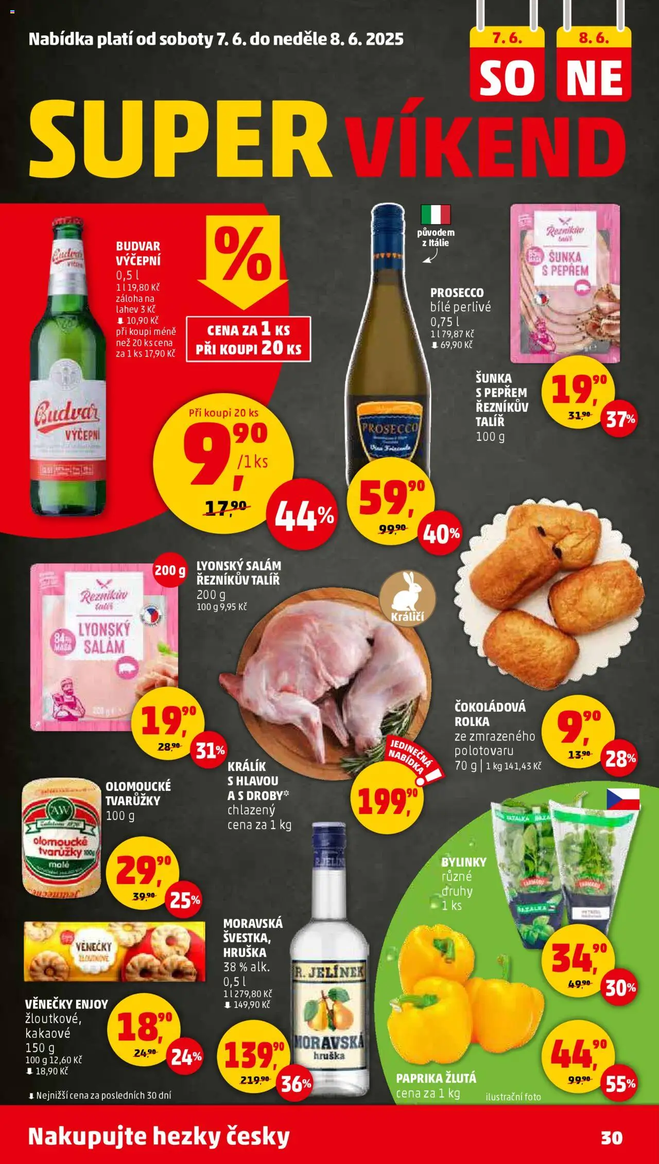 Penny Market leták - Čtvrtečník od 05.06.2025 | Strana: 30 | Produkty: Králík, Budvar, Talíř, Láhev