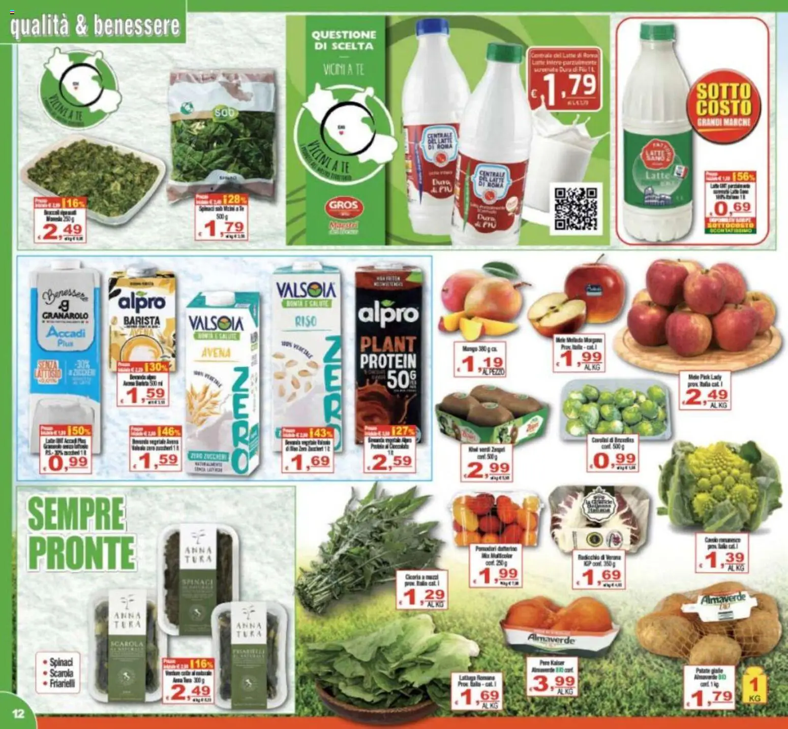 Volantino CTS del 17.03.2026 | Pagina: 12 | Prodotti: Tè, Patate, Latte, Spinaci