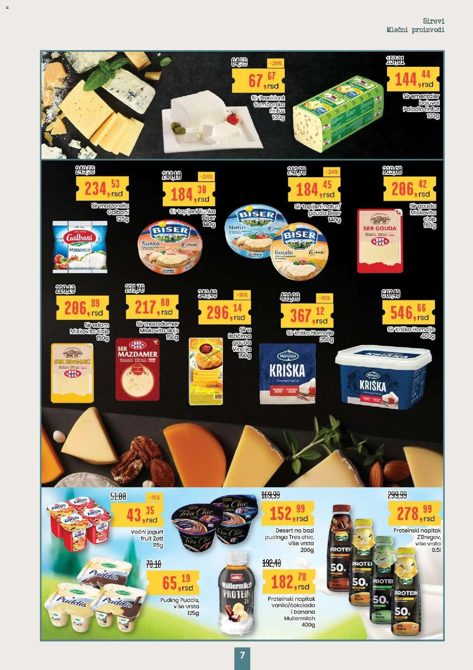 Aroma Market katalog - važi od 13.11.2025 | Strana: 7 | Proizvode: Banana, Puding, Jogurt, Šunka