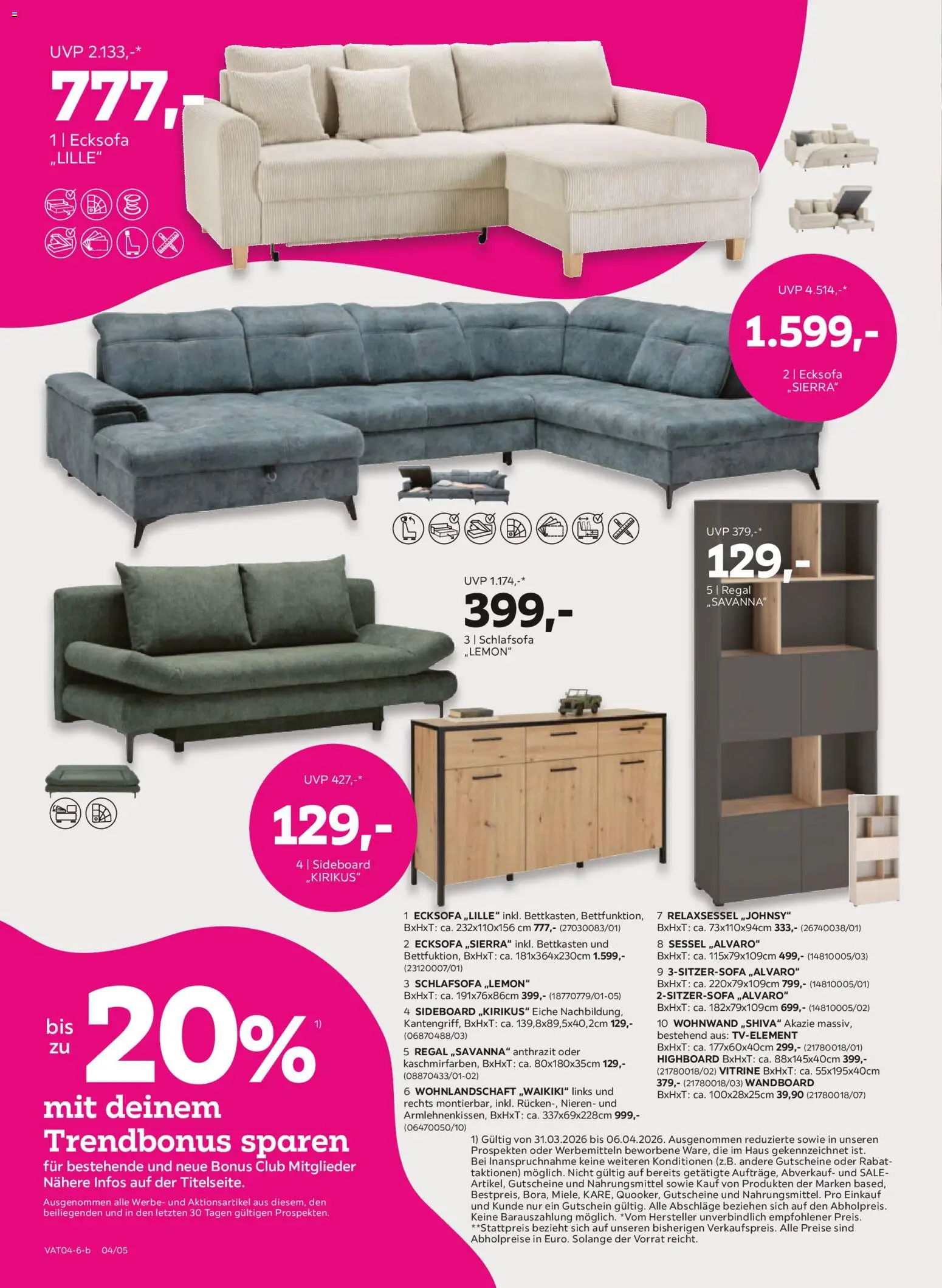 Mömax Prospekt aktuell gültig ab 30.03.2026 | Seite: 4 | Produkte: Sessel, Regal