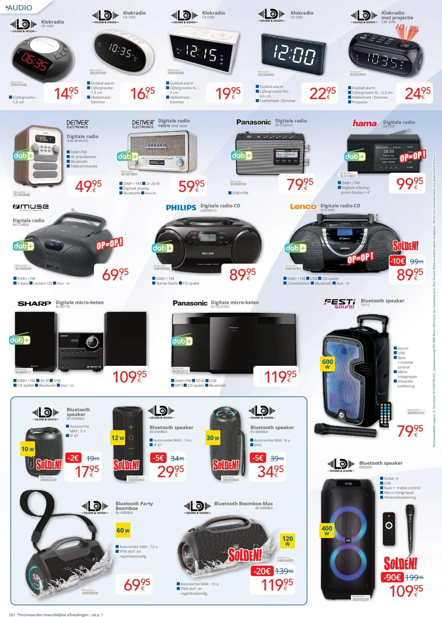 {H1} | Pagina: 20 | Producten: Radio, Usb, Audio, Bluetooth