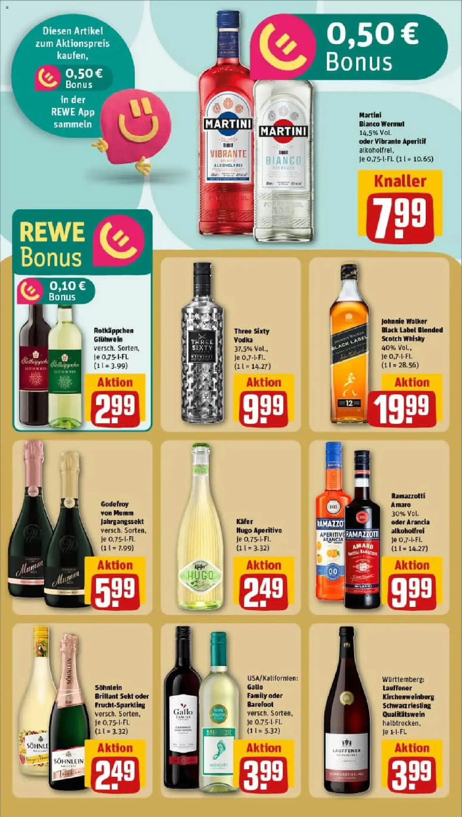 Rewe prospekt Duisburg / Duissern	 – gültig ab 10.11.2025 | Seite: 19 | Produkte: Whisky, Sekt, Ramazzotti, Johnnie walker