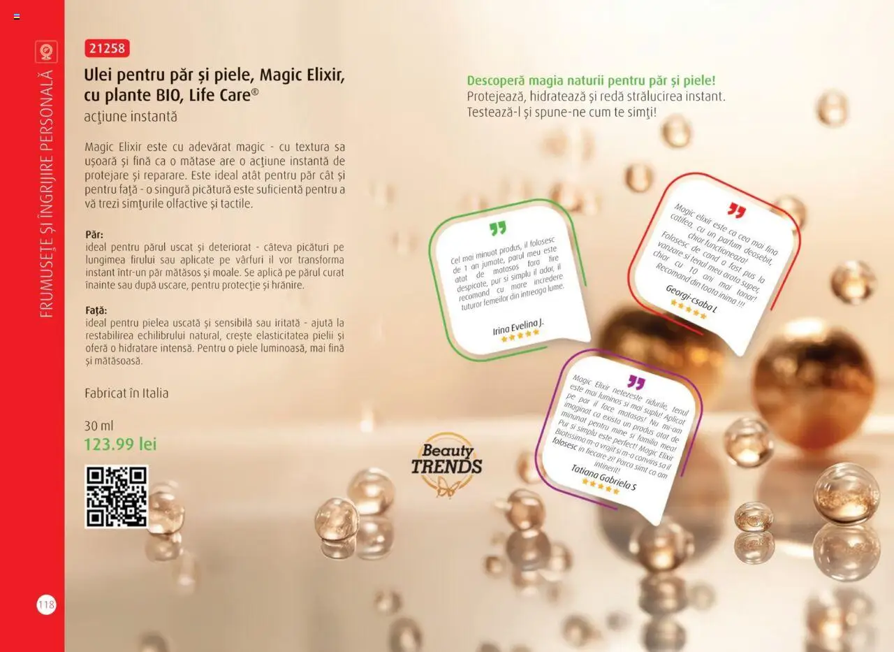 Life Care catalog - Aprilie/Octombrie – valabil de la 01.04.2025 | Pagină: 120 | Produse: Elixir, Parfum, Ulei