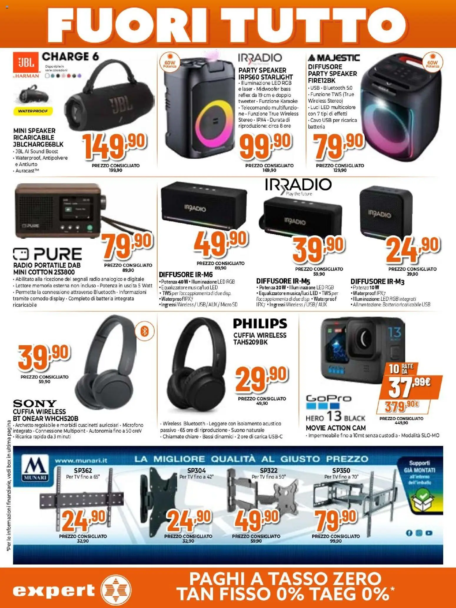 Volantino Expert del 15.01.2026 | Pagina: 12 | Prodotti: Action cam, TV, Cavo, USB