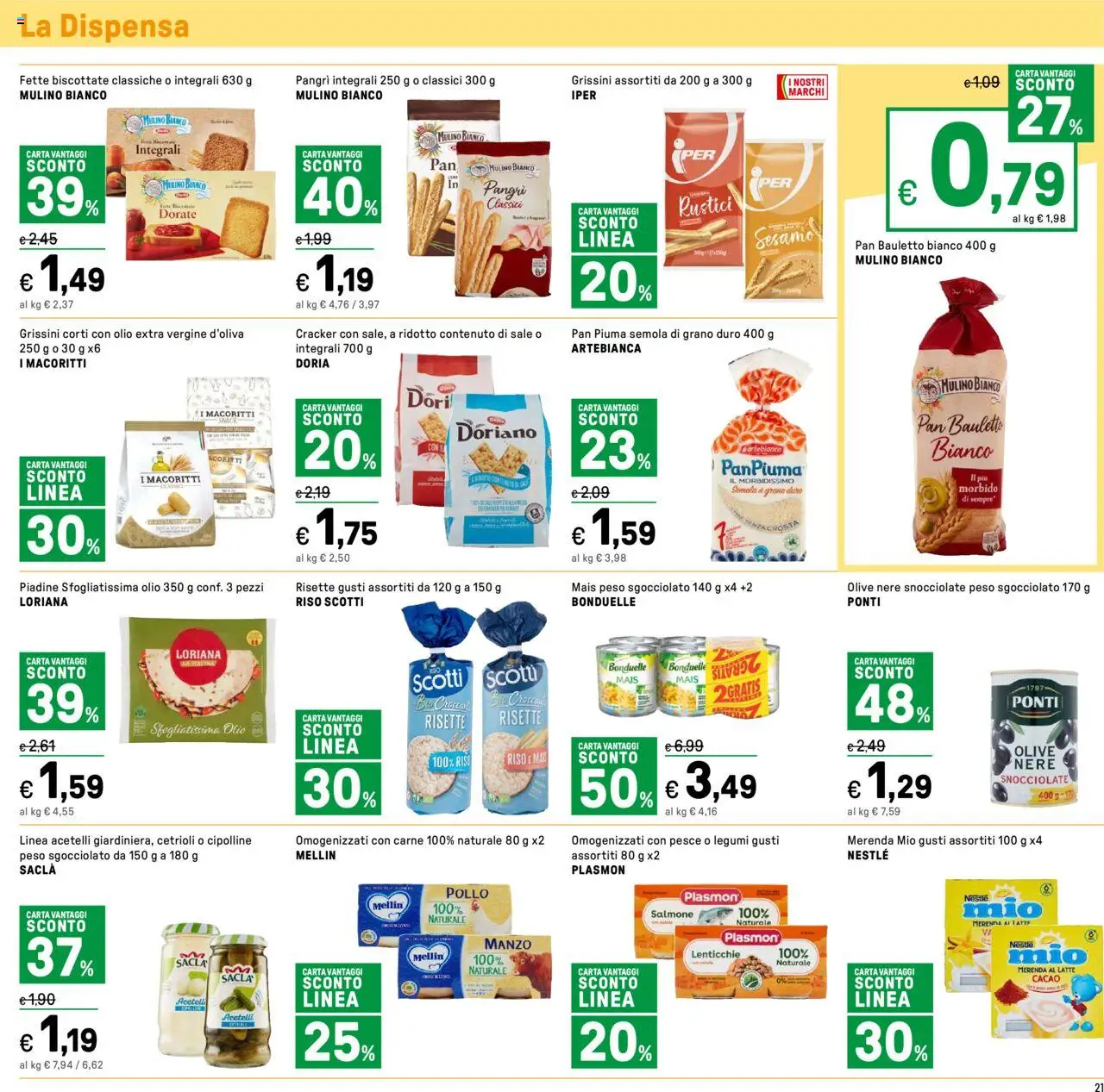 Volantino Iper del 01.08.2025 | Pagina: 21 | Prodotti: Pollo, Salmone, Pesce, Grissini