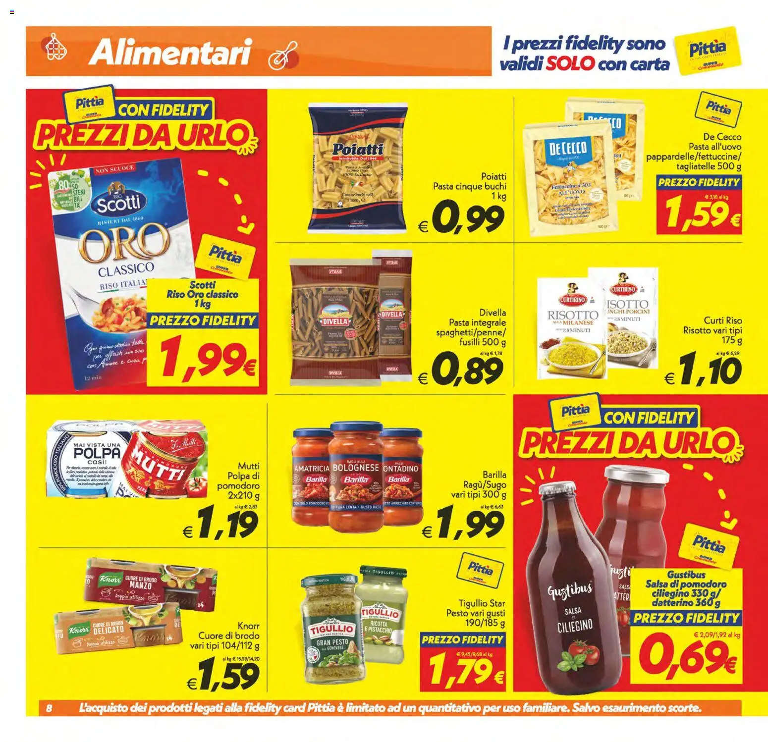 Volantino SuperConveniente del 13.02.2026 | Pagina: 8 | Prodotti: Salsa, Pomodoro, Pesto, Fusilli