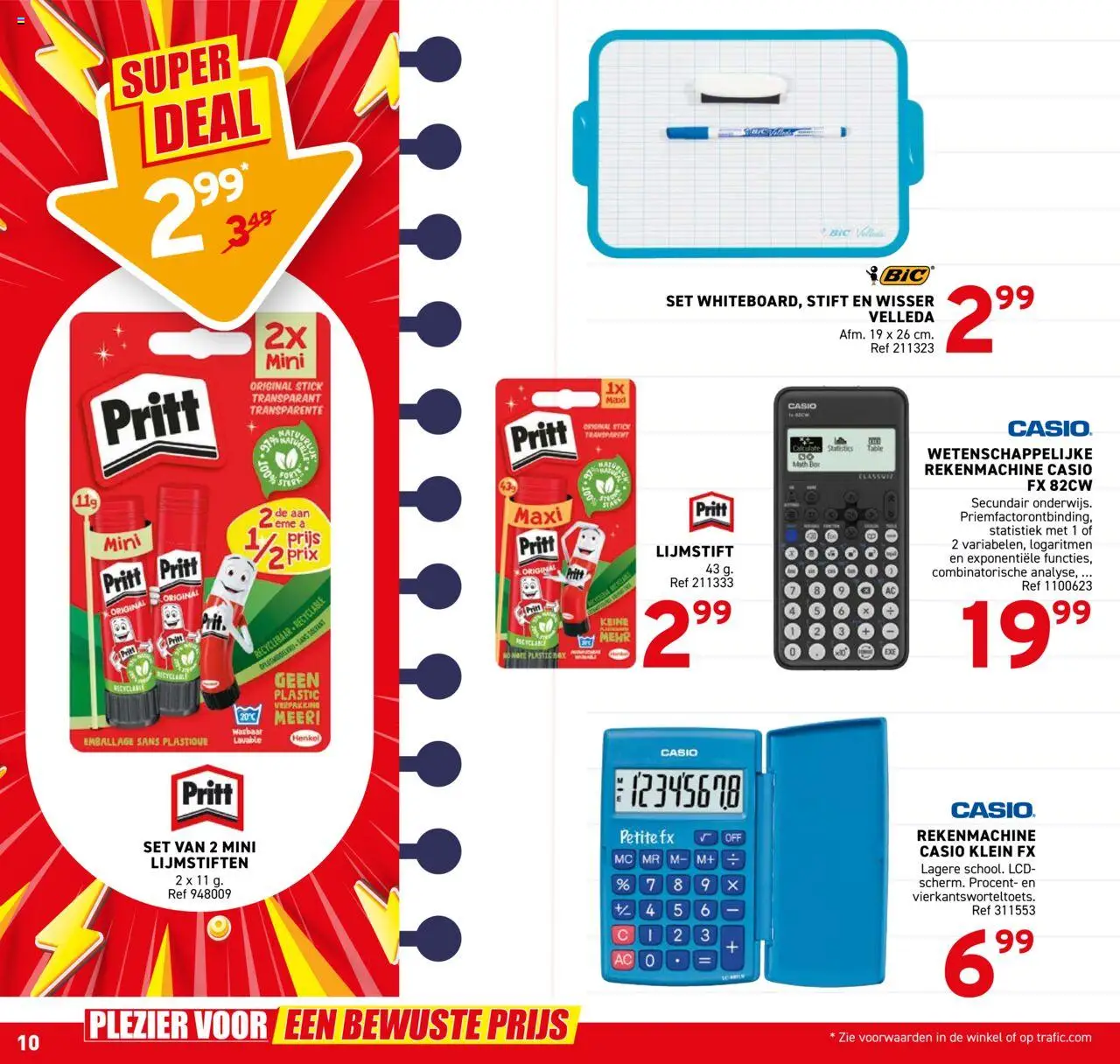  | Pagina: 10 | Producten: Rekenmachine, Box, Lijmstiften
