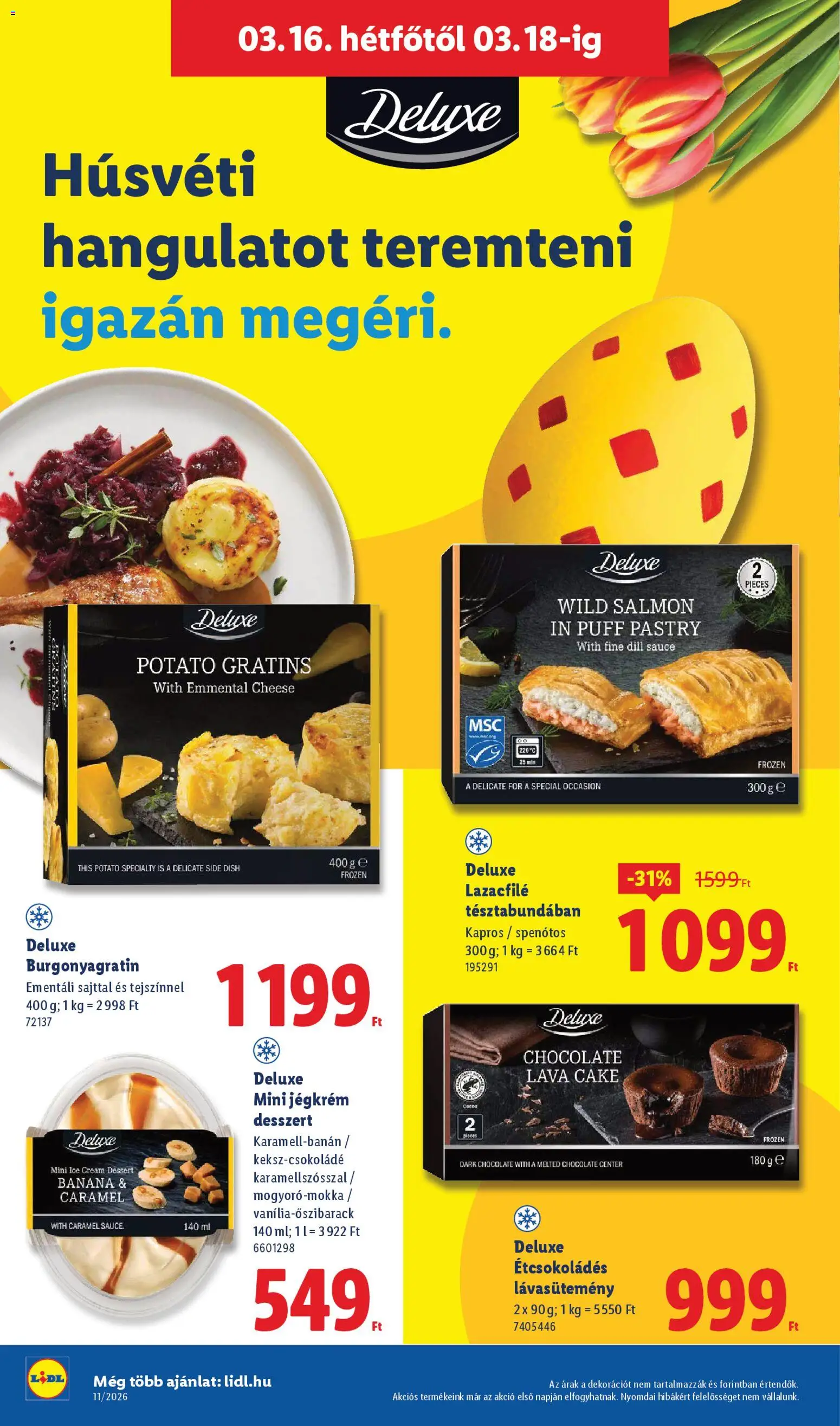 Lidl akciós ujság - amely érvényes a következő dátumtól: 12.03.2026 | Oldal: 70 | Termékek: Lazacfilé, Puff, Jégkrém