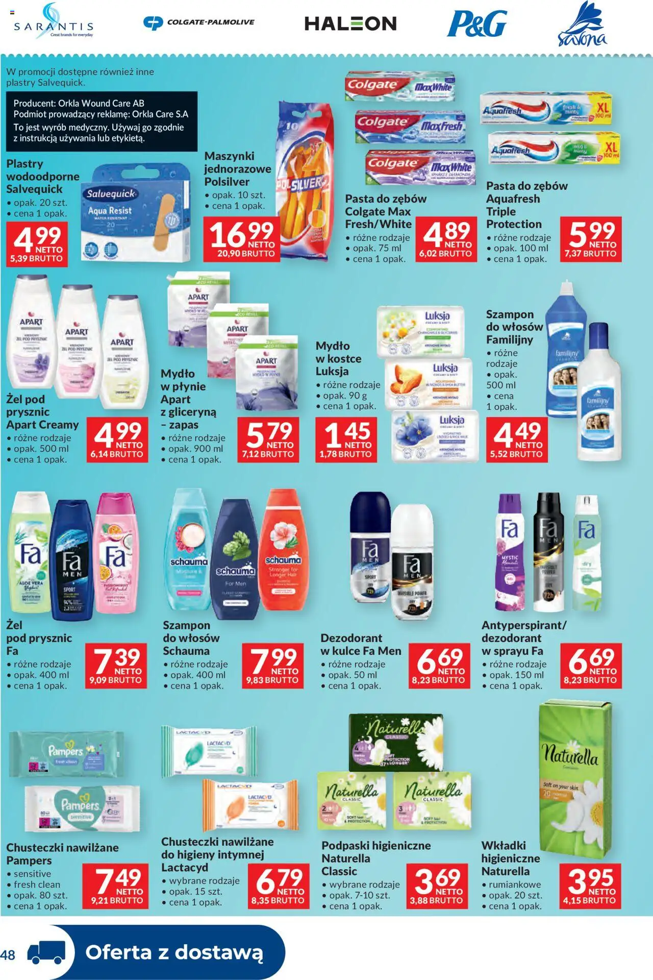 Makro Gazetka - Dystrybucja do sklepów od 14.10.2025 | Strona: 48 | Produkty: Pampers, Mydło, Dezodorant, Pasta do zębów