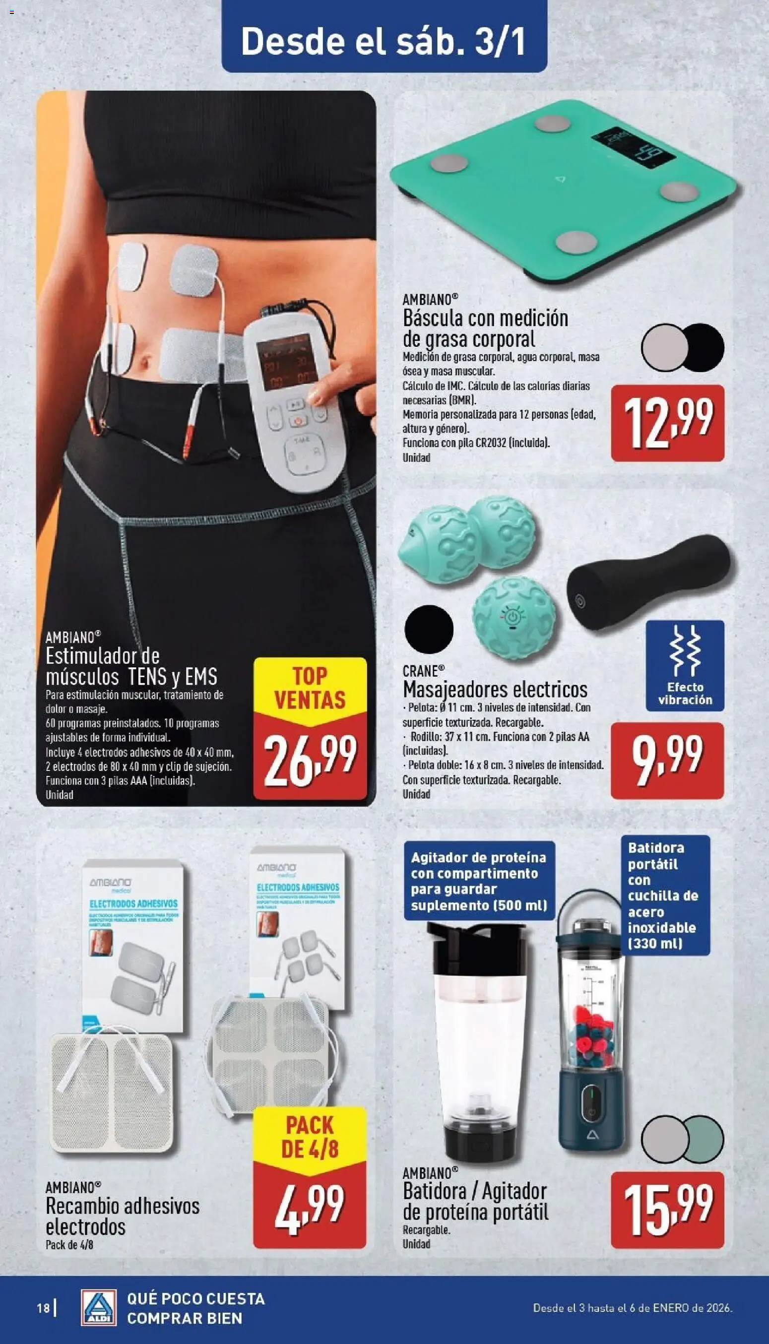 Aldi folleto Canarias │ válido desde el 29.12.2025 | Página: 18 | Productos: Κοσμήματα, Batidora