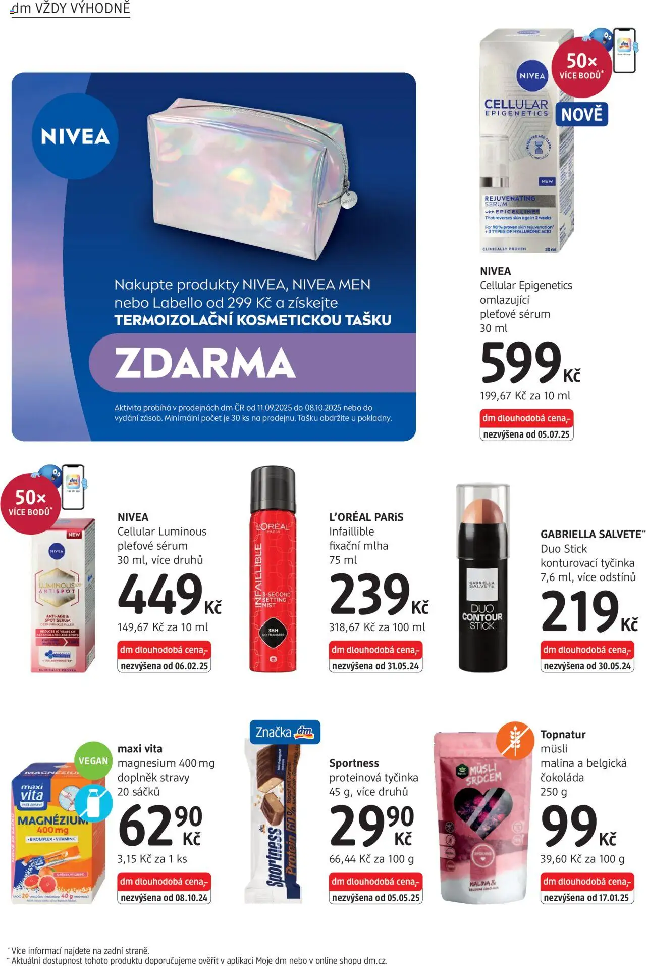 dm drogerie leták od 11.09.2025 | Strana: 12 | Produkty: Vegan, Sérum, Müsli, Konturovací tyčinka