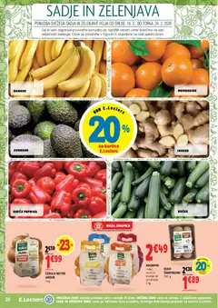 E.leclerc katalog akcije – veljaven od 18.02.2026 | Stran: 10 | Izdelki: Paprika, Mandarine, Avokado, Sadje