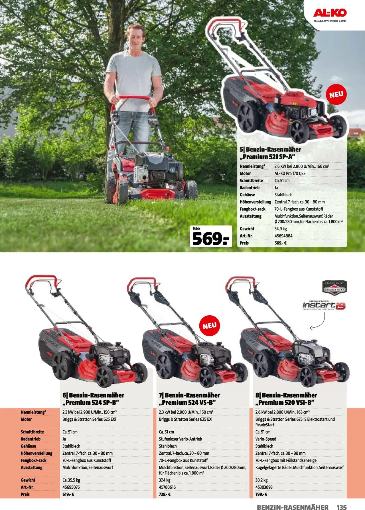 Hagebau Gartenkatalog 2025 gültig ab 05.03.2025 | Seite: 135 | Produkte: Gewicht